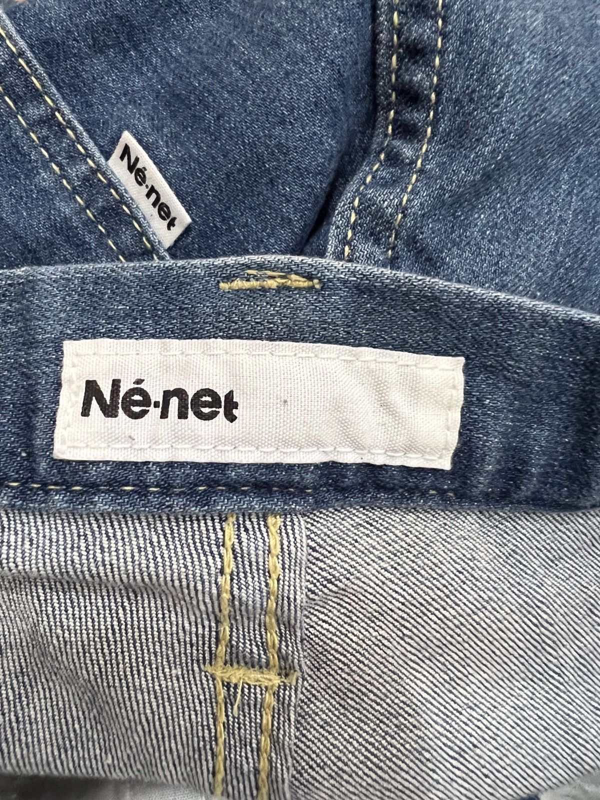 Issey Miyake × Ne-Net 🔥ISSEY MIYAKE NE NET NICE DESIGN EMBROIDERED LOGO JEANS Size 29" - 14 Thumbnail