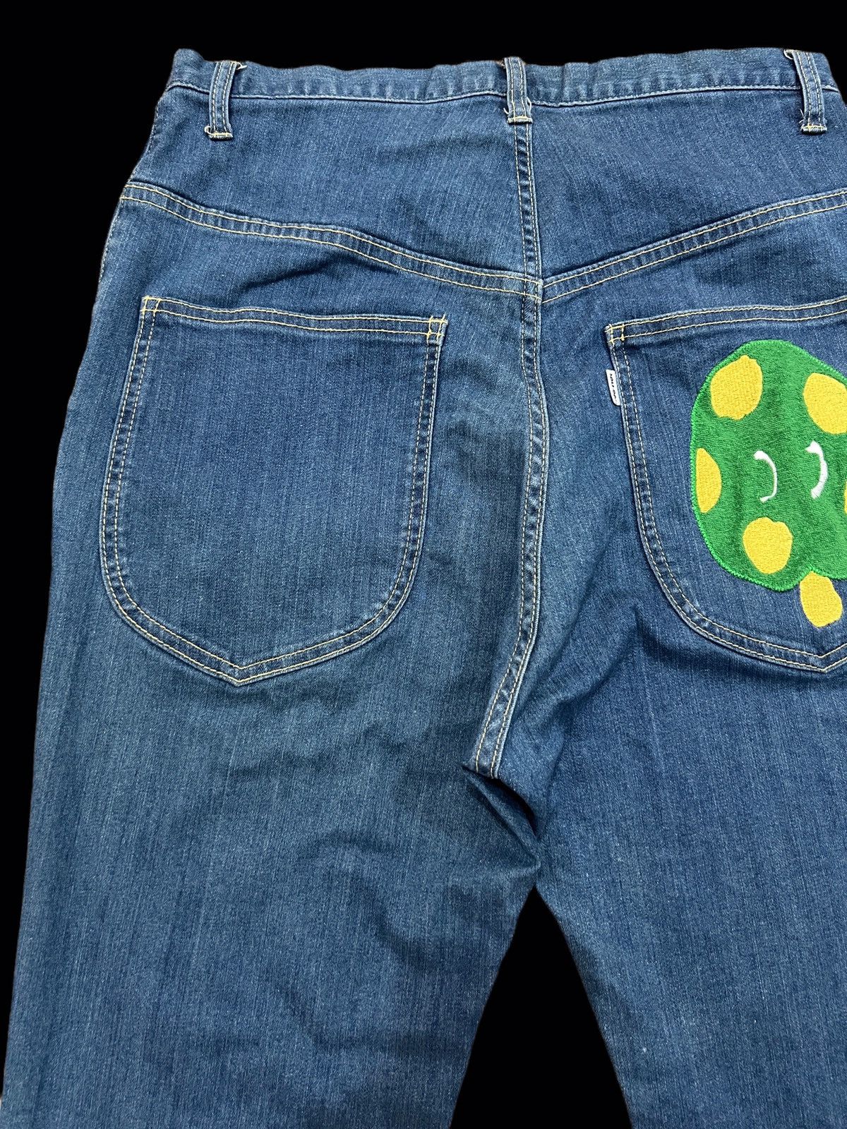 Issey Miyake × Ne-Net 🔥ISSEY MIYAKE NE NET NICE DESIGN EMBROIDERED LOGO JEANS Size 29" - 6 Thumbnail