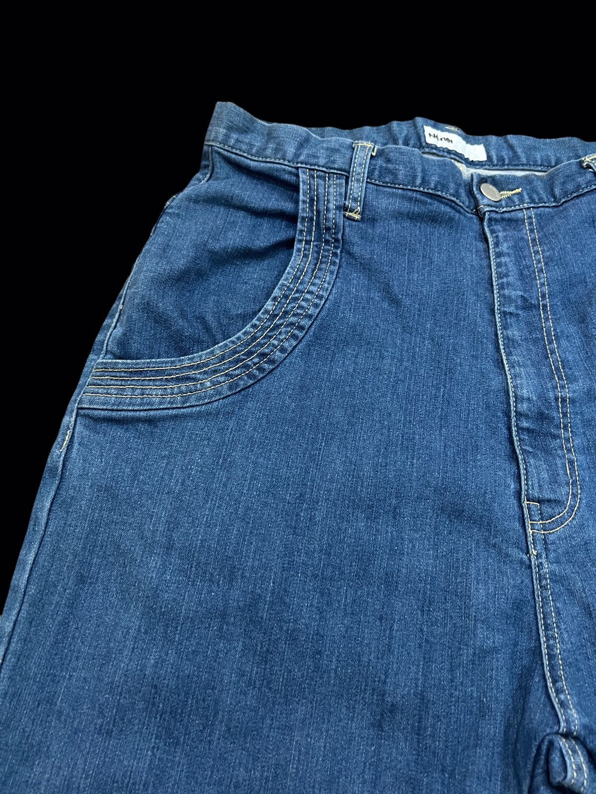 Issey Miyake × Ne-Net 🔥ISSEY MIYAKE NE NET NICE DESIGN EMBROIDERED LOGO JEANS Size 29" - 11 Thumbnail