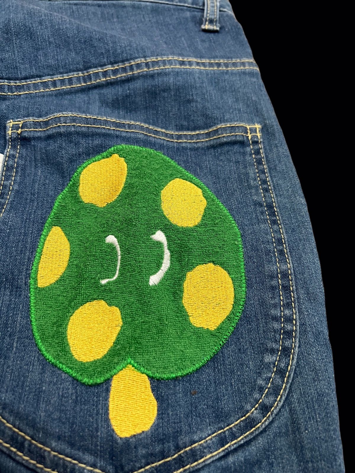 Issey Miyake × Ne-Net 🔥ISSEY MIYAKE NE NET NICE DESIGN EMBROIDERED LOGO JEANS Size 29" - 9 Thumbnail