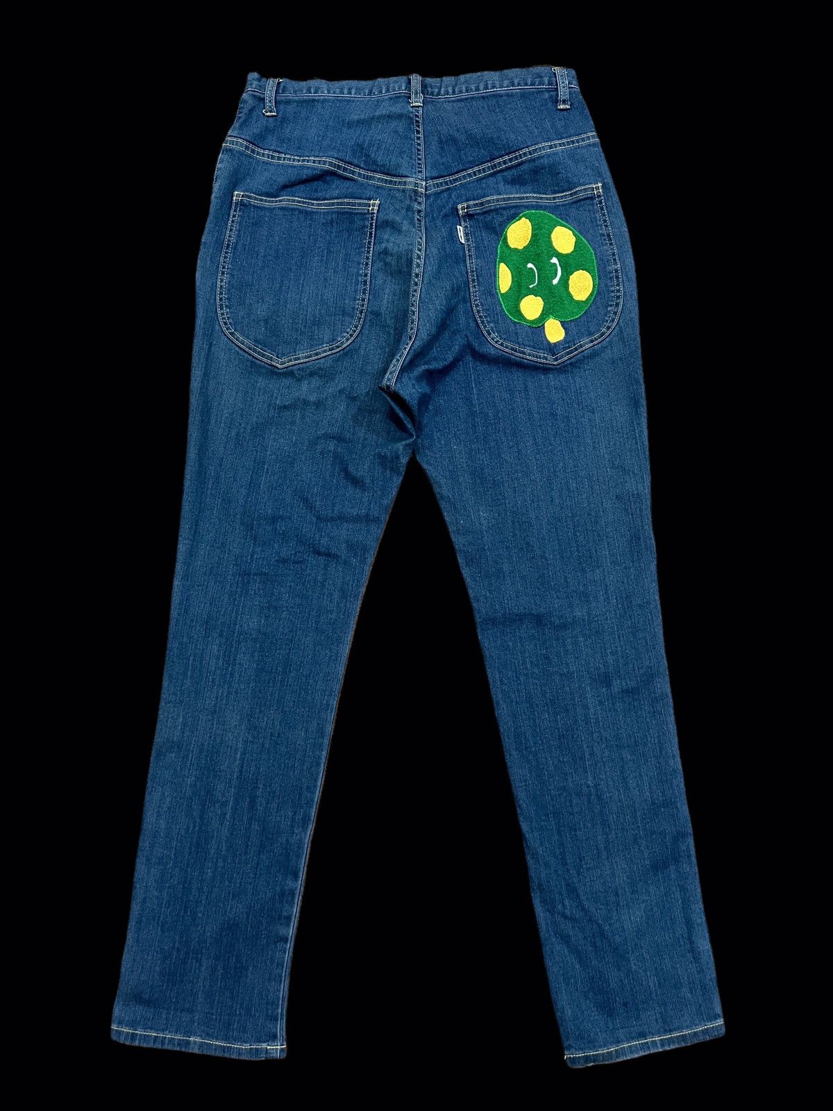 Issey Miyake × Ne-Net 🔥ISSEY MIYAKE NE NET NICE DESIGN EMBROIDERED LOGO JEANS Size 29" - 1 Thumbnail