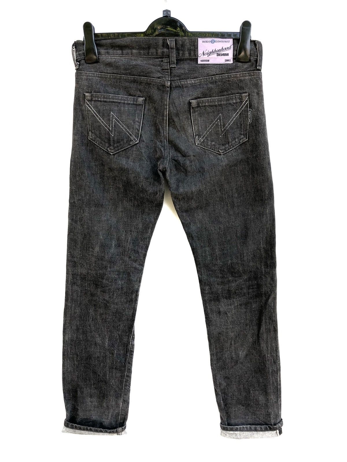 image of Neighborhood Ss02 Neighbourhood Narrow Selvedge Denim in Black, Men's (Size 30)