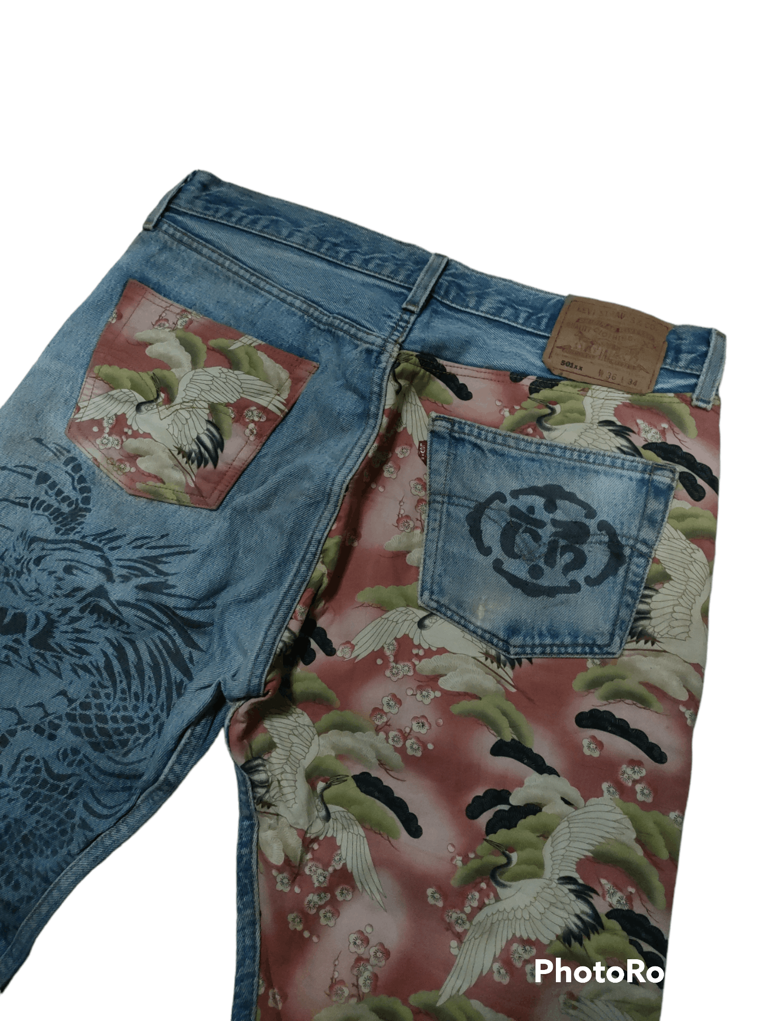 Levi's × Levi's Vintage Clothing 🔥 RARE Vintage Levis 501 Distressed Jeans Size US 35 - 6 Thumbnail