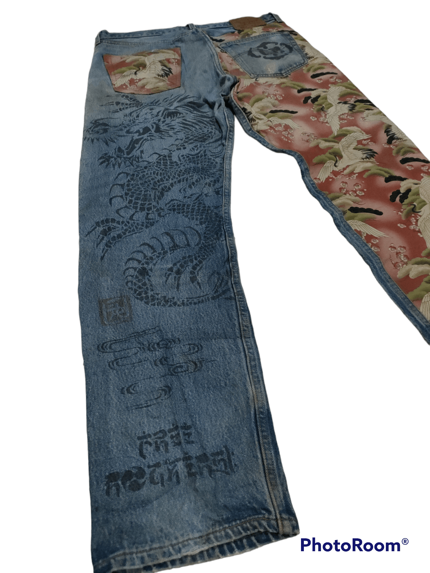 Levi's × Levi's Vintage Clothing 🔥 RARE Vintage Levis 501 Distressed Jeans Size US 35 - 5 Thumbnail