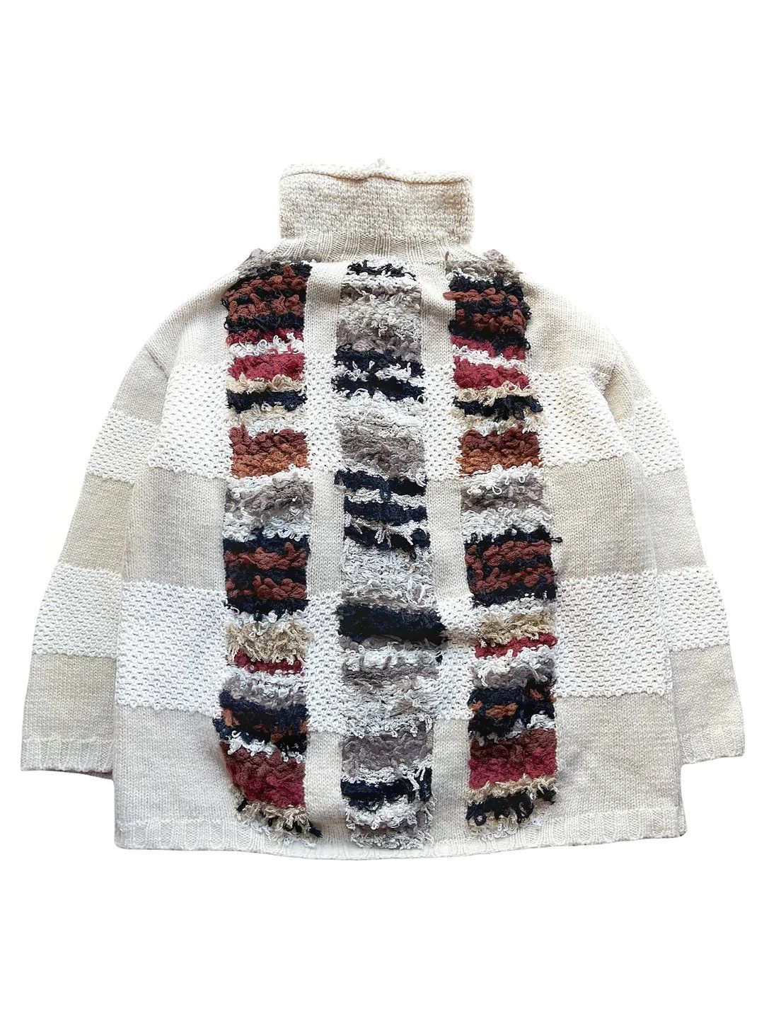 Yoshiyuki Konishi Hand Knit Patch Swab Rugs Sweater Size US S / EU 44-46 / 1 - 2 Thumbnail