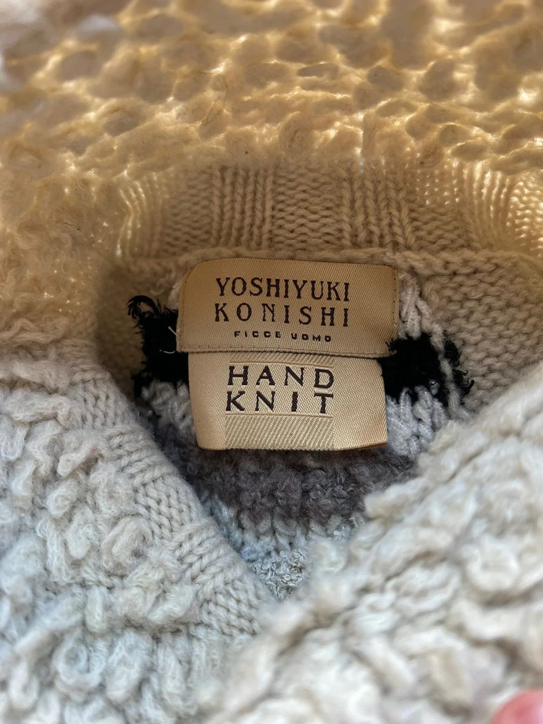 Yoshiyuki Konishi Hand Knit Patch Swab Rugs Sweater Size US S / EU 44-46 / 1 - 6 Thumbnail