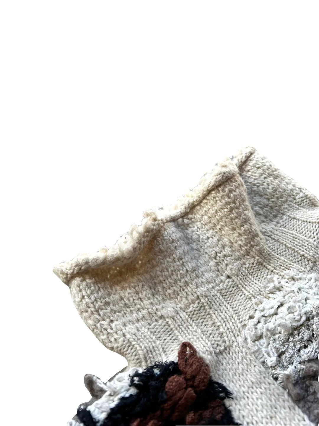 Yoshiyuki Konishi Hand Knit Patch Swab Rugs Sweater Size US S / EU 44-46 / 1 - 5 Thumbnail