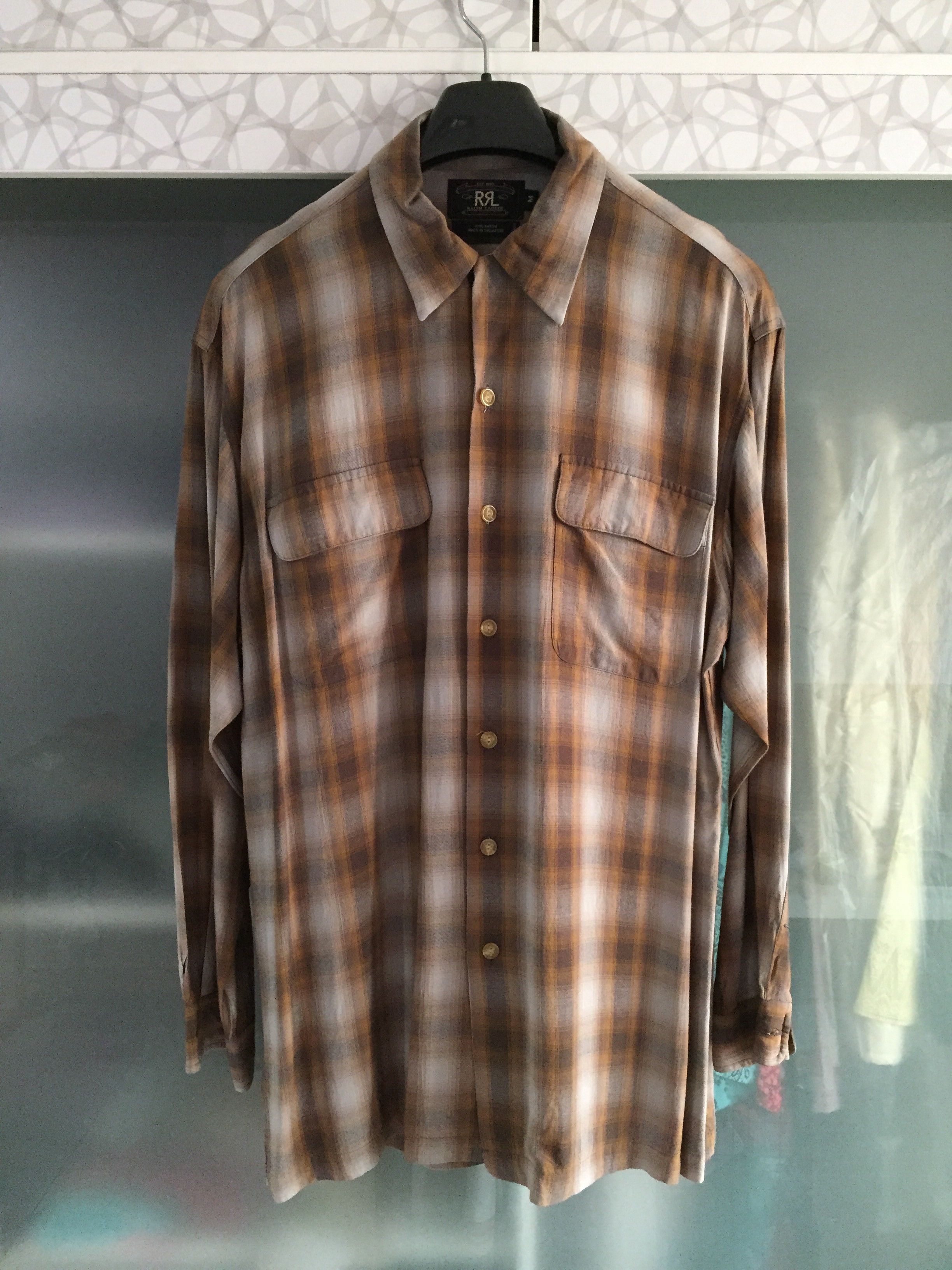 RRL Ralph Lauren × Ralph Lauren Vintage Inspired RRL Rayon Collar
