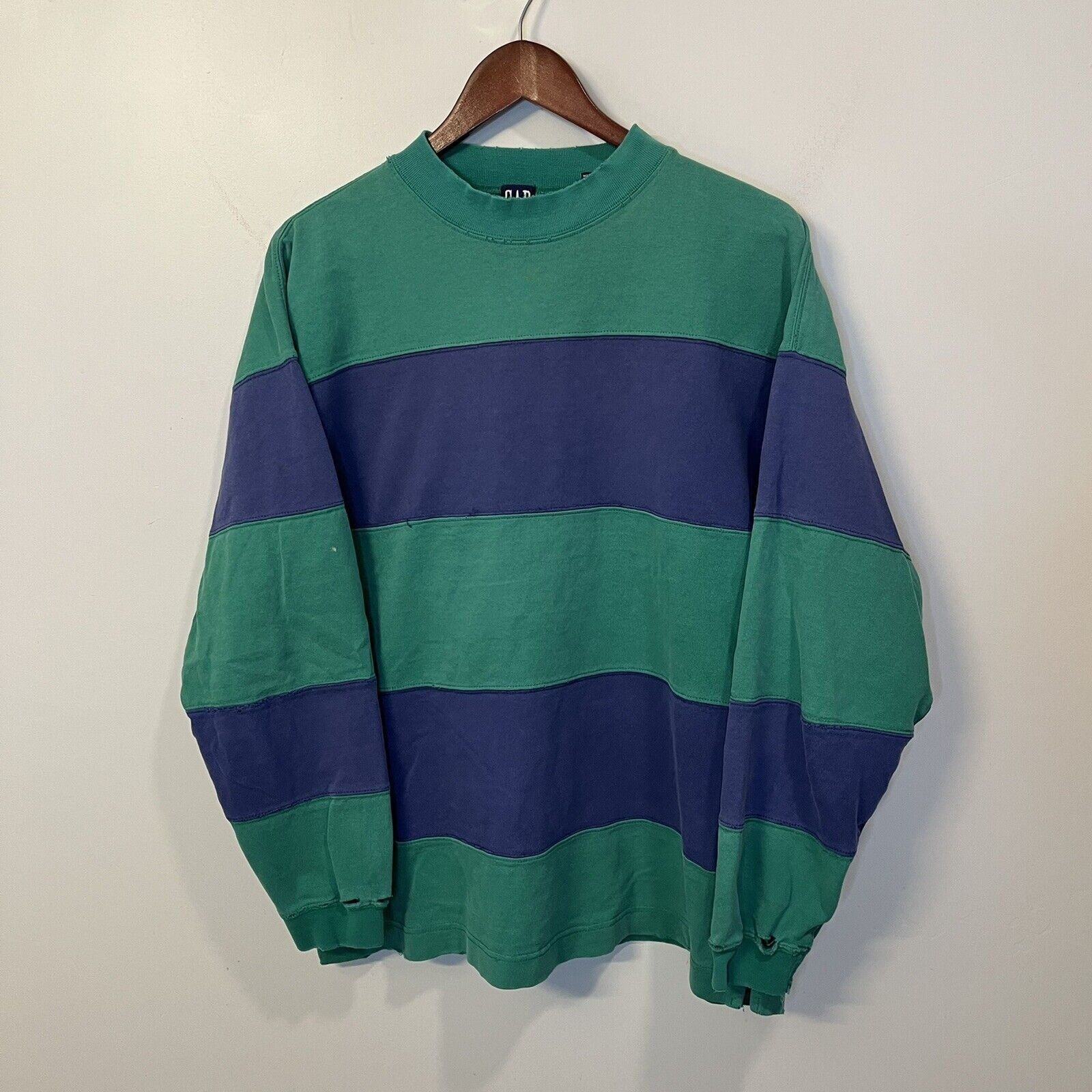90'S GAP Old Gap Long Sleeve Cotton Striped Shirt Men's XL Vintage /eaa467287 main image 1