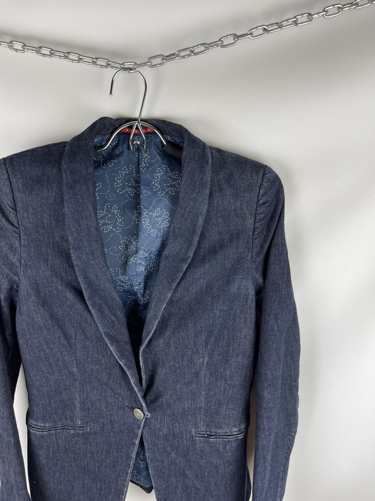 Jacob Cohen Jacob Cohen womens denim blazer jacket 1 button Size M / US 6-8 / IT 42-44 - 6 Thumbnail