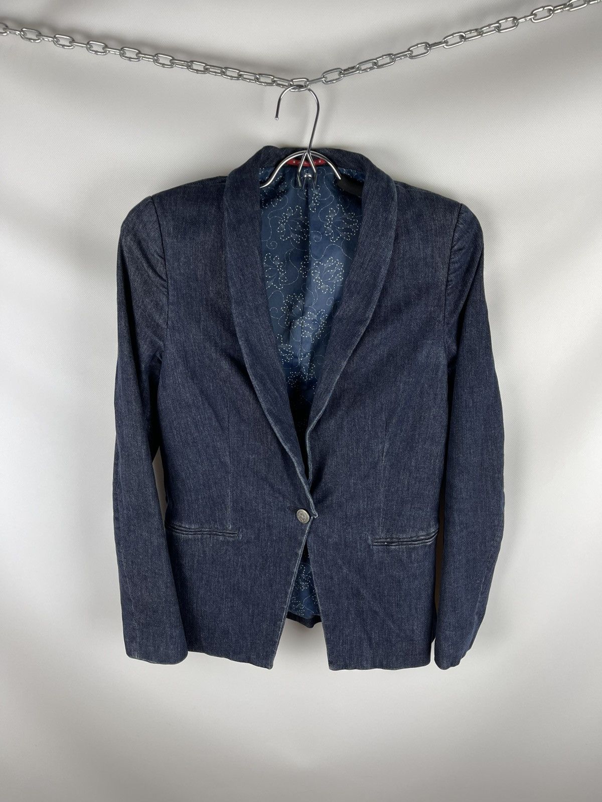 Jacob Cohen Jacob Cohen womens denim blazer jacket 1 button Size M / US 6-8 / IT 42-44 - 1 Thumbnail