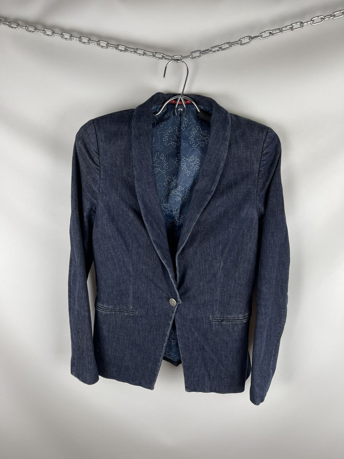 Jacob Cohen Jacob Cohen womens denim blazer jacket 1 button Size M / US 6-8 / IT 42-44 - 2 Thumbnail
