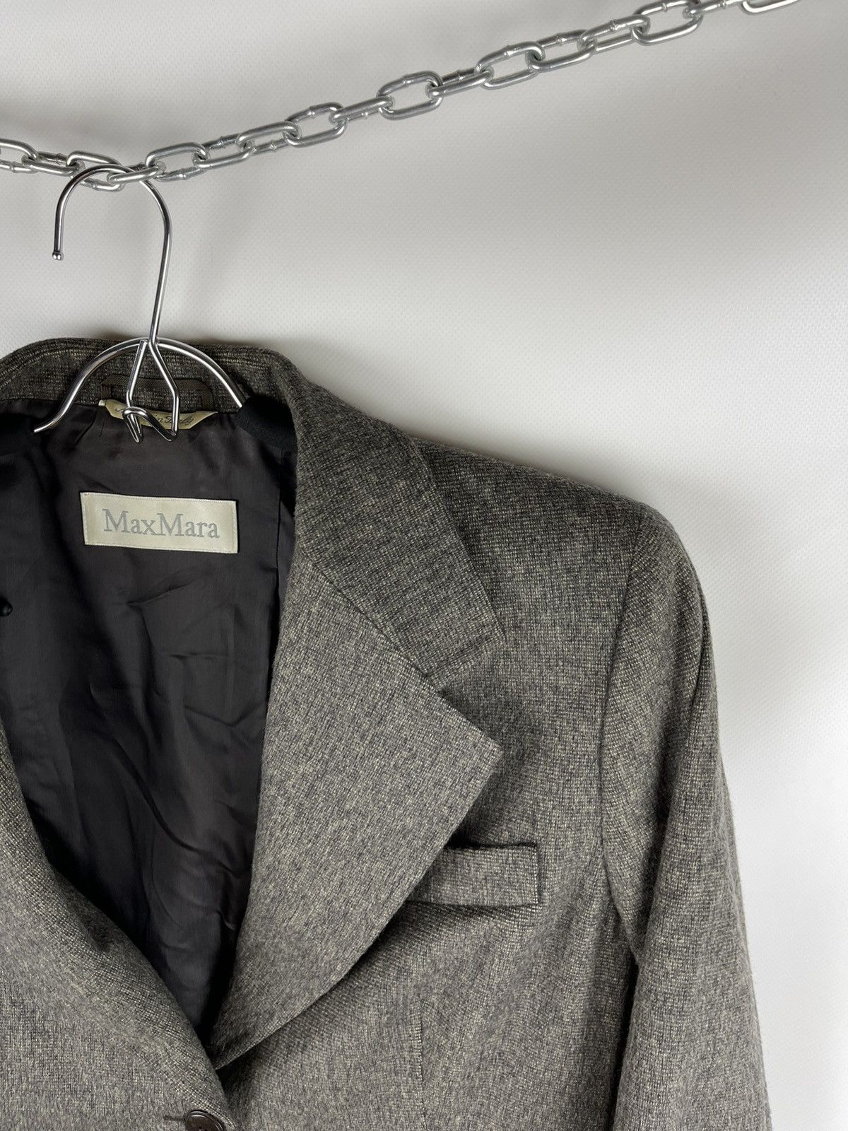 Max Mara Max Mara wool angora 2 button blazer jacket womens Size XL / US 12-14 / IT 48-50 - 3 Thumbnail