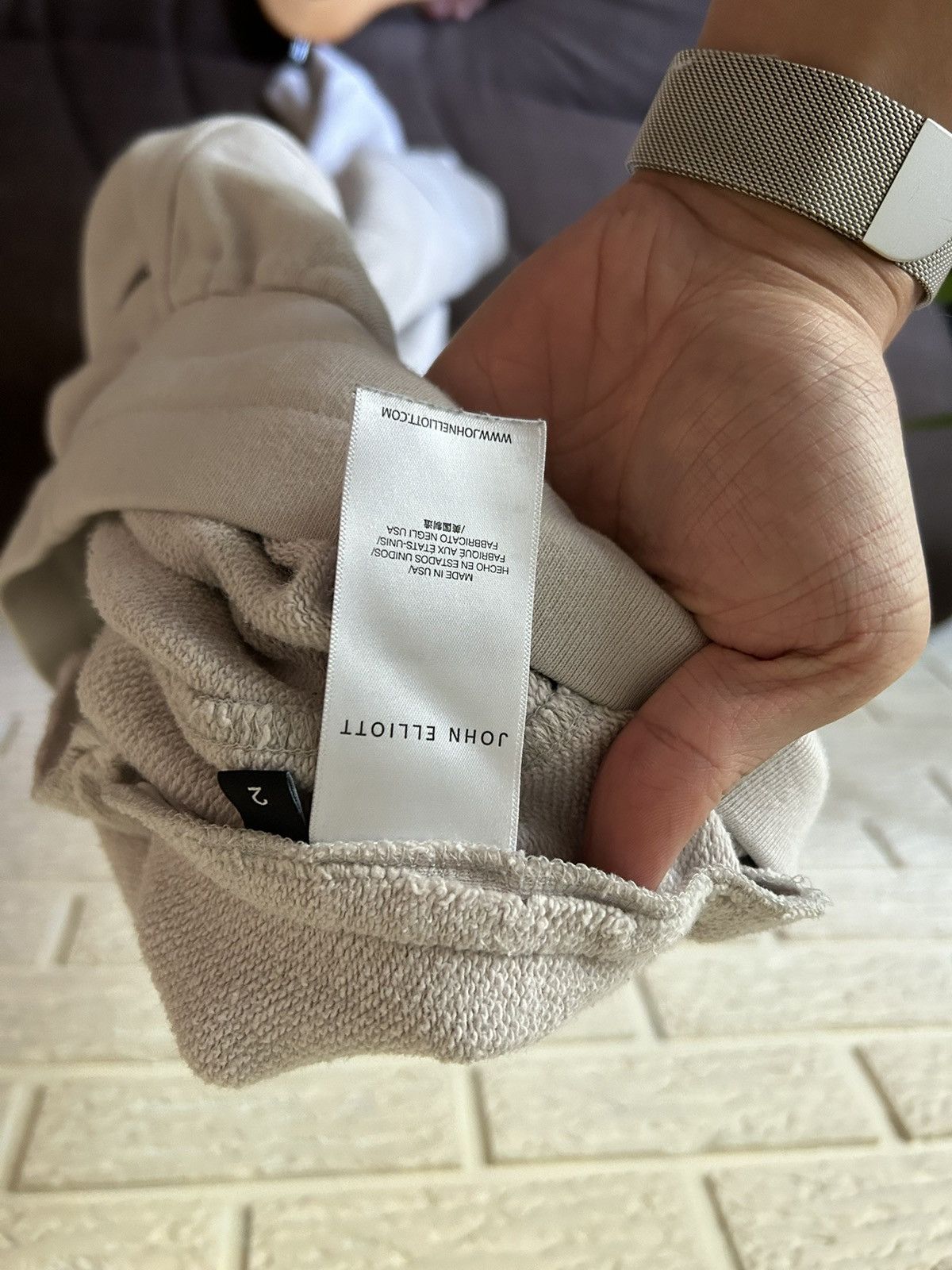 John Elliott John Elliott Cream Sweatpants Size US 30 / EU 46 - 7 Thumbnail