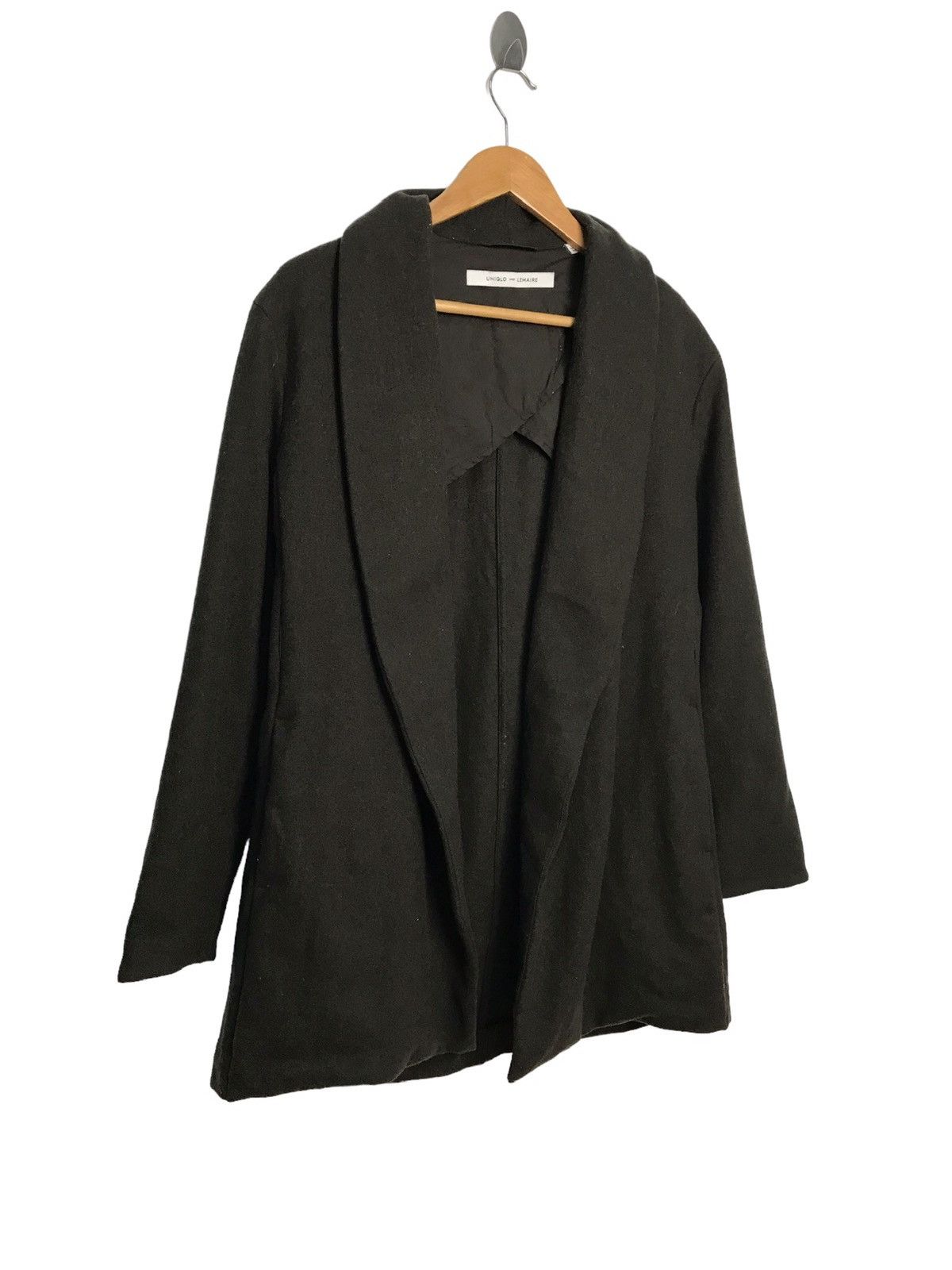 Japanese Brand × Lemaire Uniqlo And Lemaire Cardigan Dark Green wool Coat Size US M / EU 48-50 / 2 - 2 Thumbnail