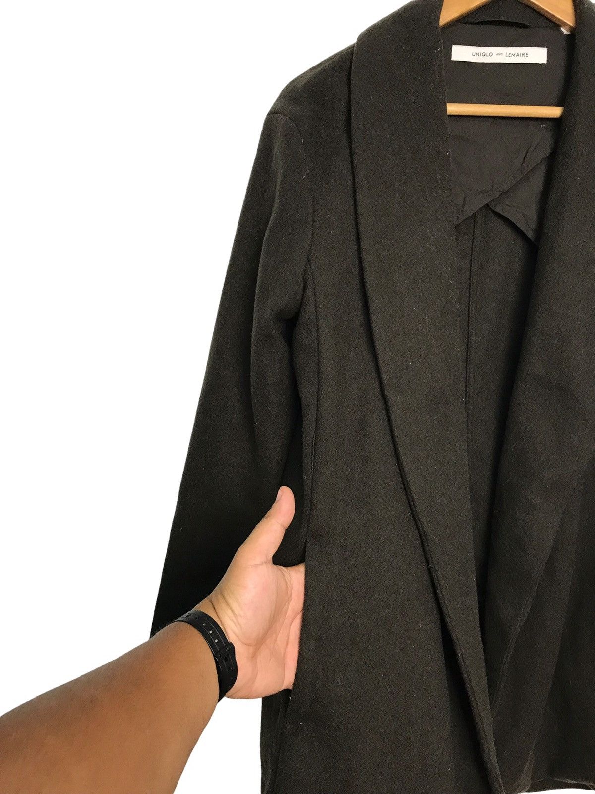 Japanese Brand × Lemaire Uniqlo And Lemaire Cardigan Dark Green wool Coat Size US M / EU 48-50 / 2 - 3 Thumbnail