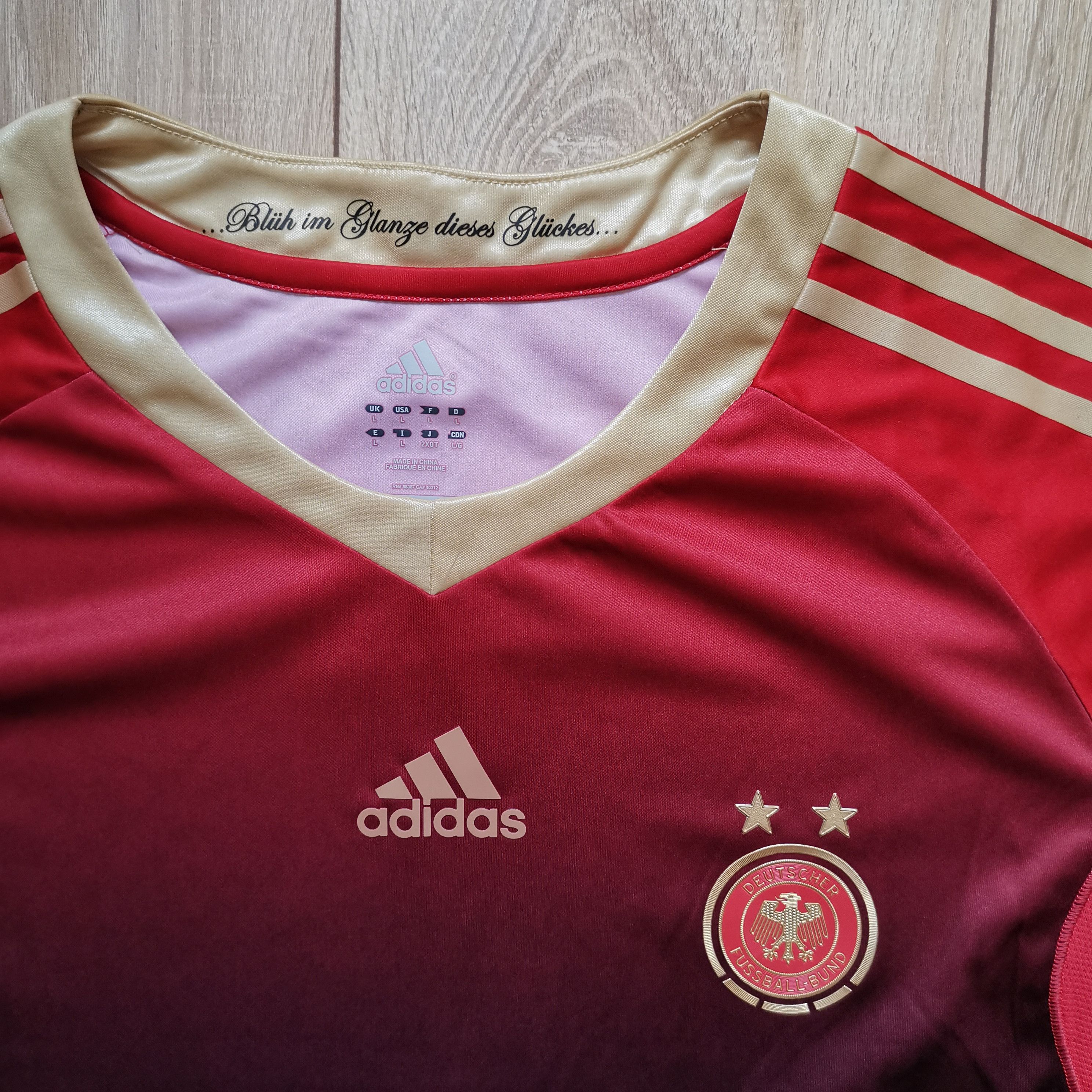 Adidas Adidas Germany 2011 2012 wmns away soccer jersey Size L / US 10 / IT 46 - 4 Thumbnail
