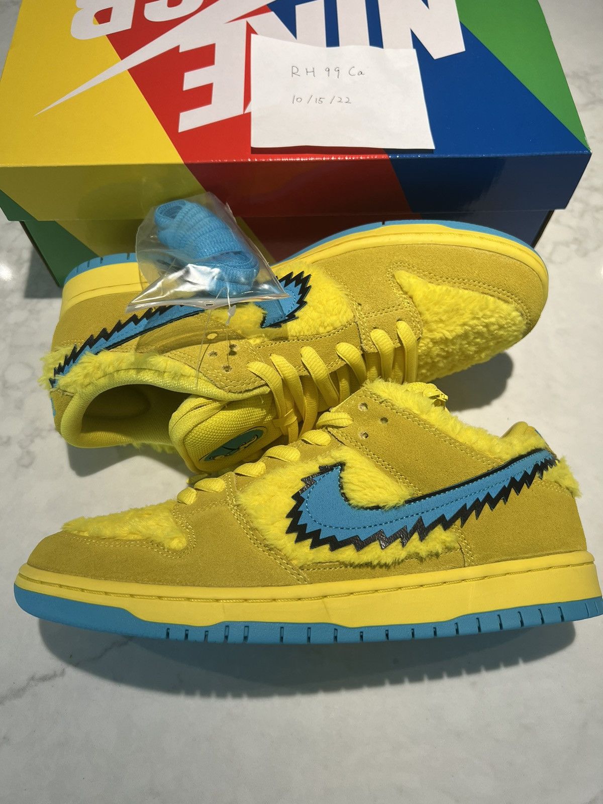 Nike SB Dunk Low Grateful Dead Bears Opti Yellow