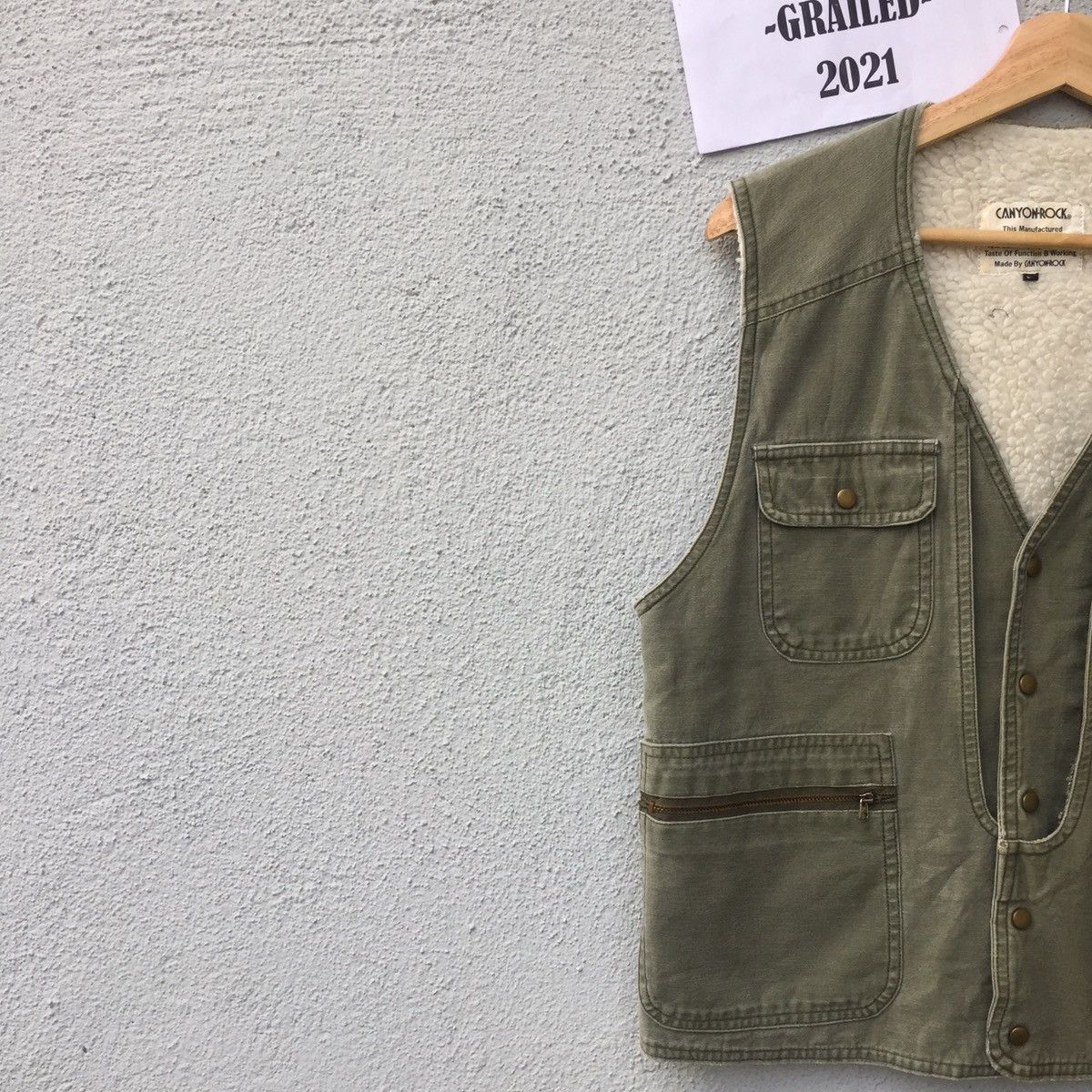 Japanese Brand Vintage Canyon Rock Tactical Pocket Sherpa Lining Vest Size US M / EU 48-50 / 2 - 3 Thumbnail