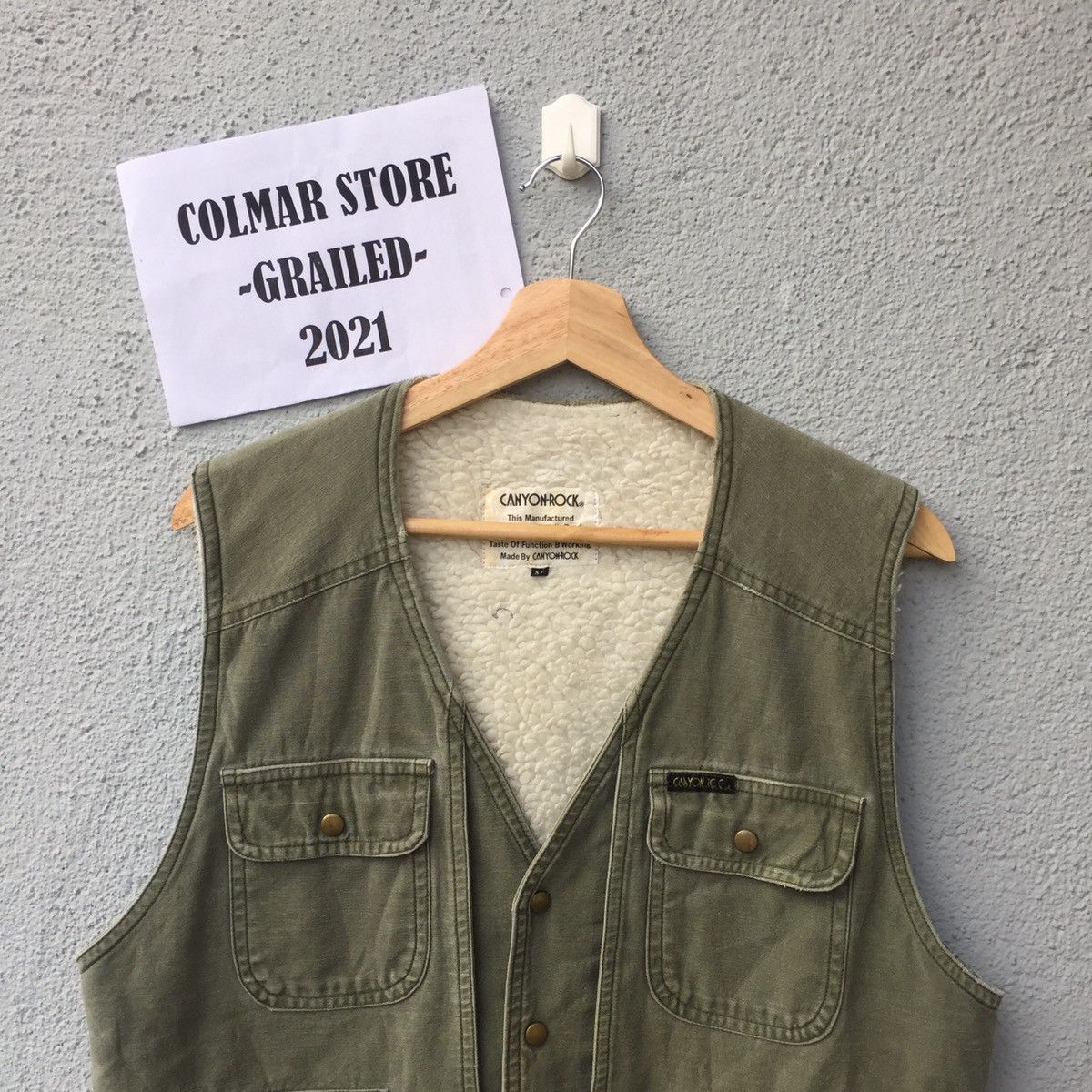 Japanese Brand Vintage Canyon Rock Tactical Pocket Sherpa Lining Vest Size US M / EU 48-50 / 2 - 4 Thumbnail