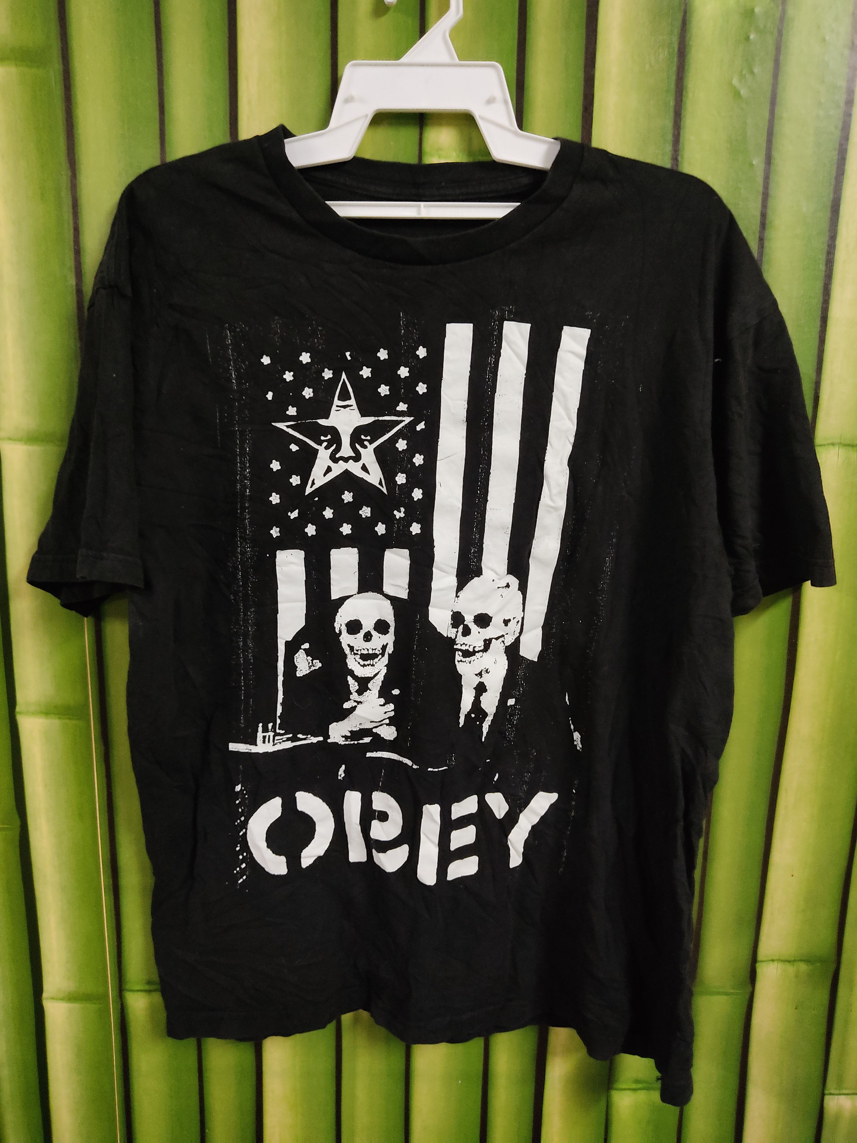 Obey Obey Skull America Flag Nice Design T shirt | Grailed