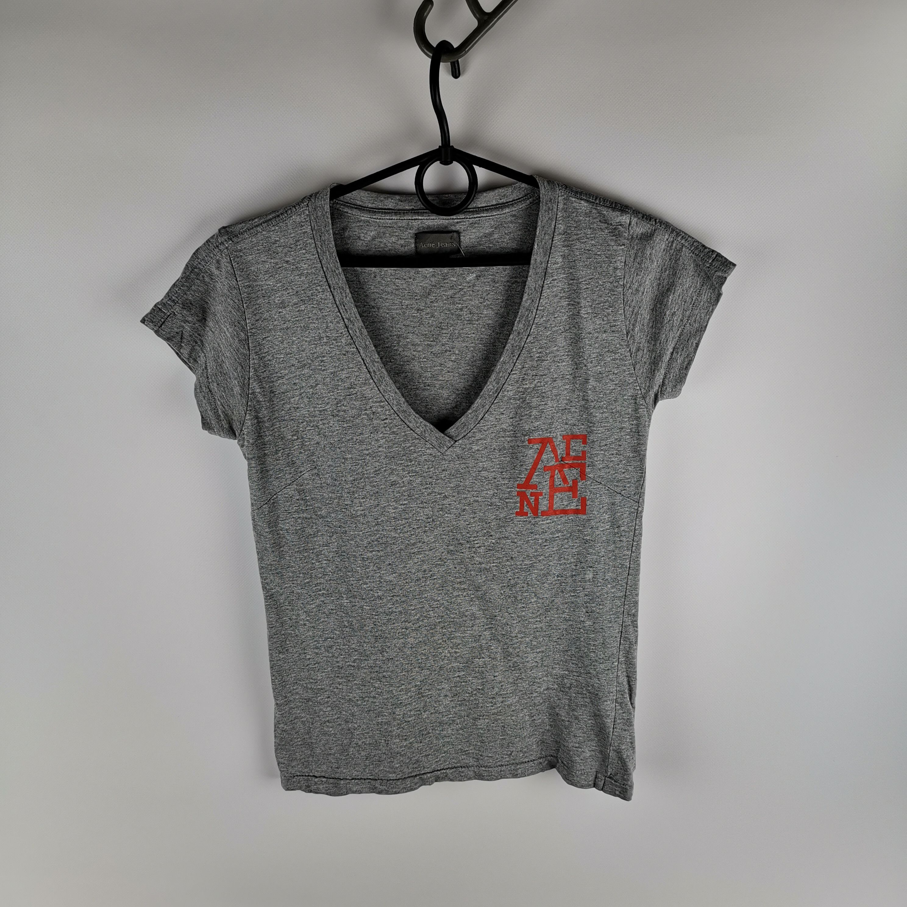 Acne Studios Acne Jeans small logo gray wmns tee shirt Size XS / US 0-2 / IT 36-38 - 1 Thumbnail