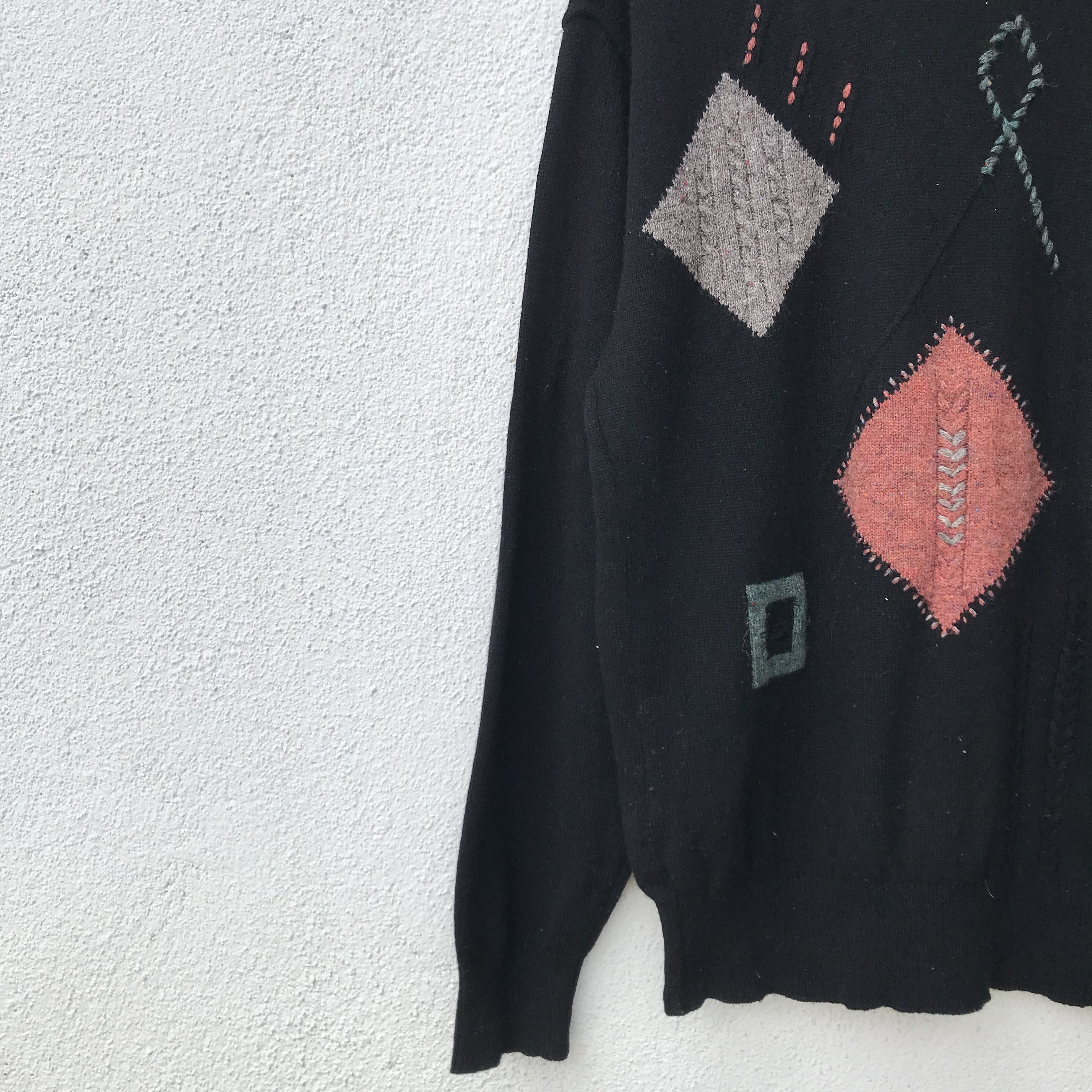 Japanese Brand Vintage MonsieurParis Knitwear Jumper Sweater Patches Style Size US L / EU 52-54 / 3 - 4 Thumbnail