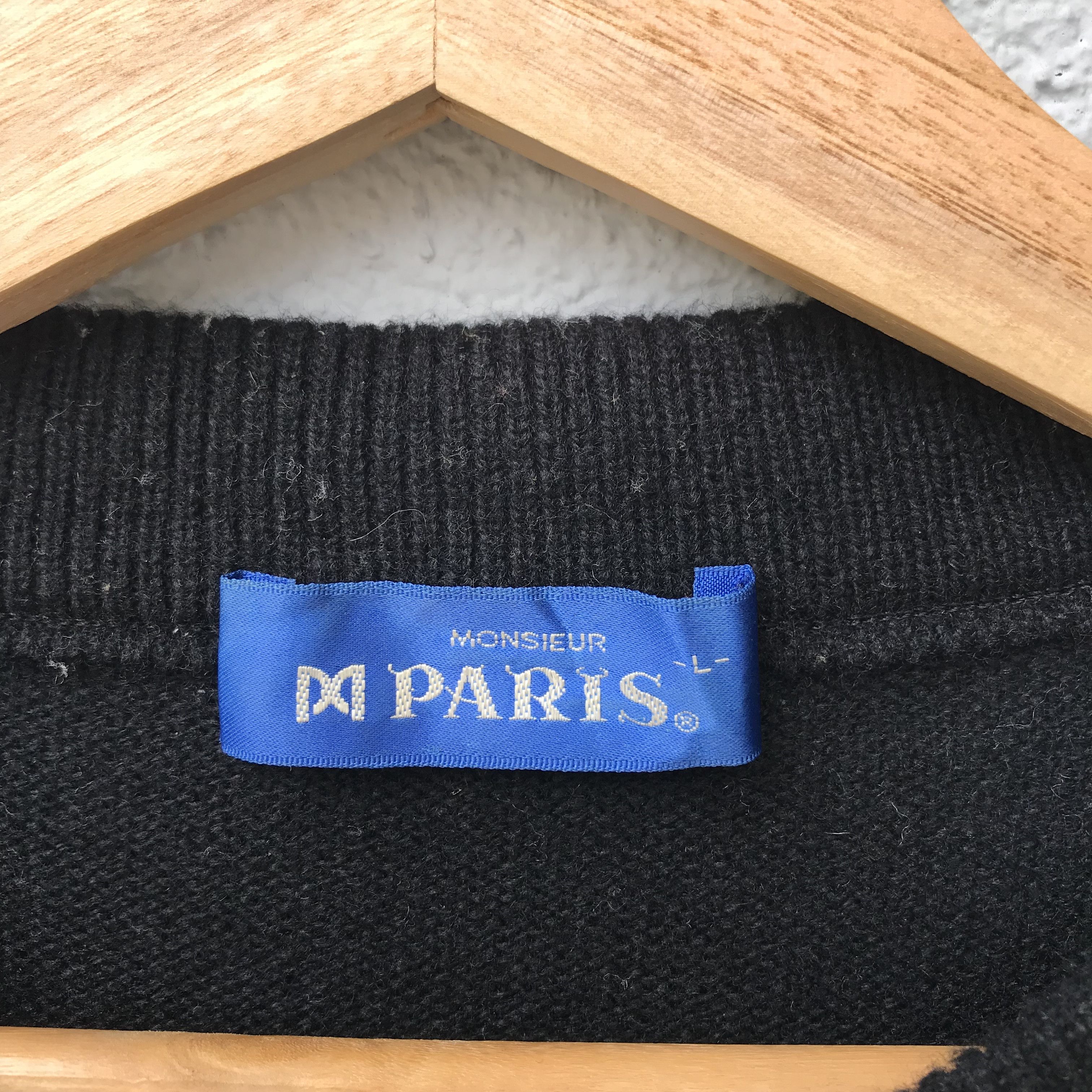 Japanese Brand Vintage MonsieurParis Knitwear Jumper Sweater Patches Style Size US L / EU 52-54 / 3 - 7 Thumbnail
