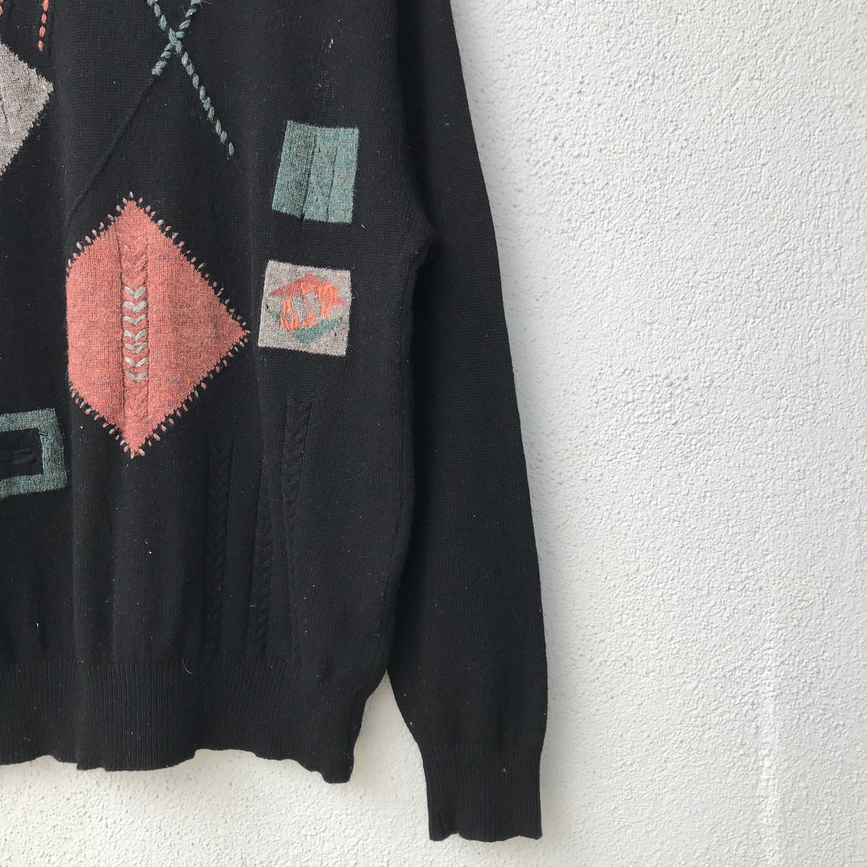 Japanese Brand Vintage MonsieurParis Knitwear Jumper Sweater Patches Style Size US L / EU 52-54 / 3 - 5 Thumbnail