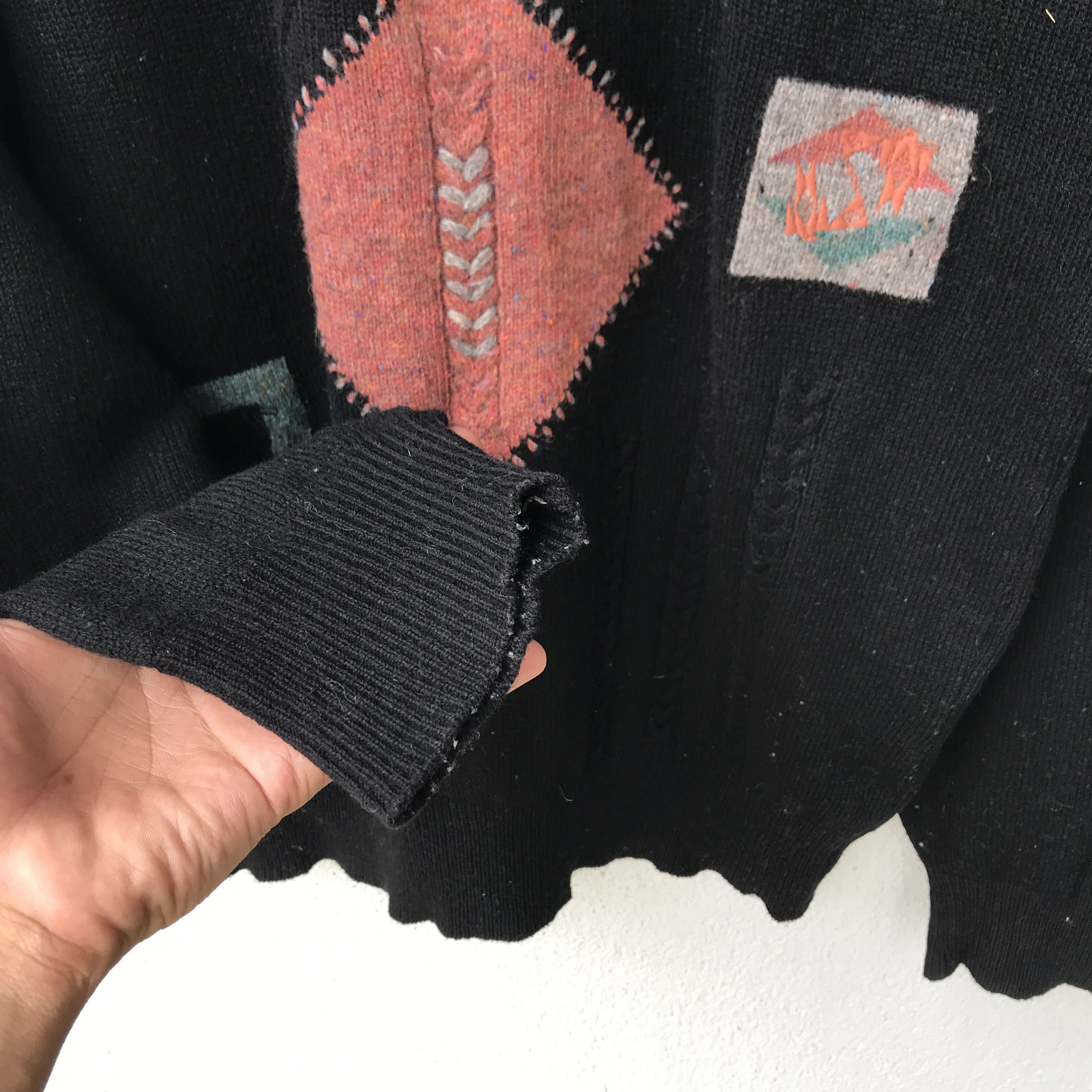 Japanese Brand Vintage MonsieurParis Knitwear Jumper Sweater Patches Style Size US L / EU 52-54 / 3 - 6 Thumbnail