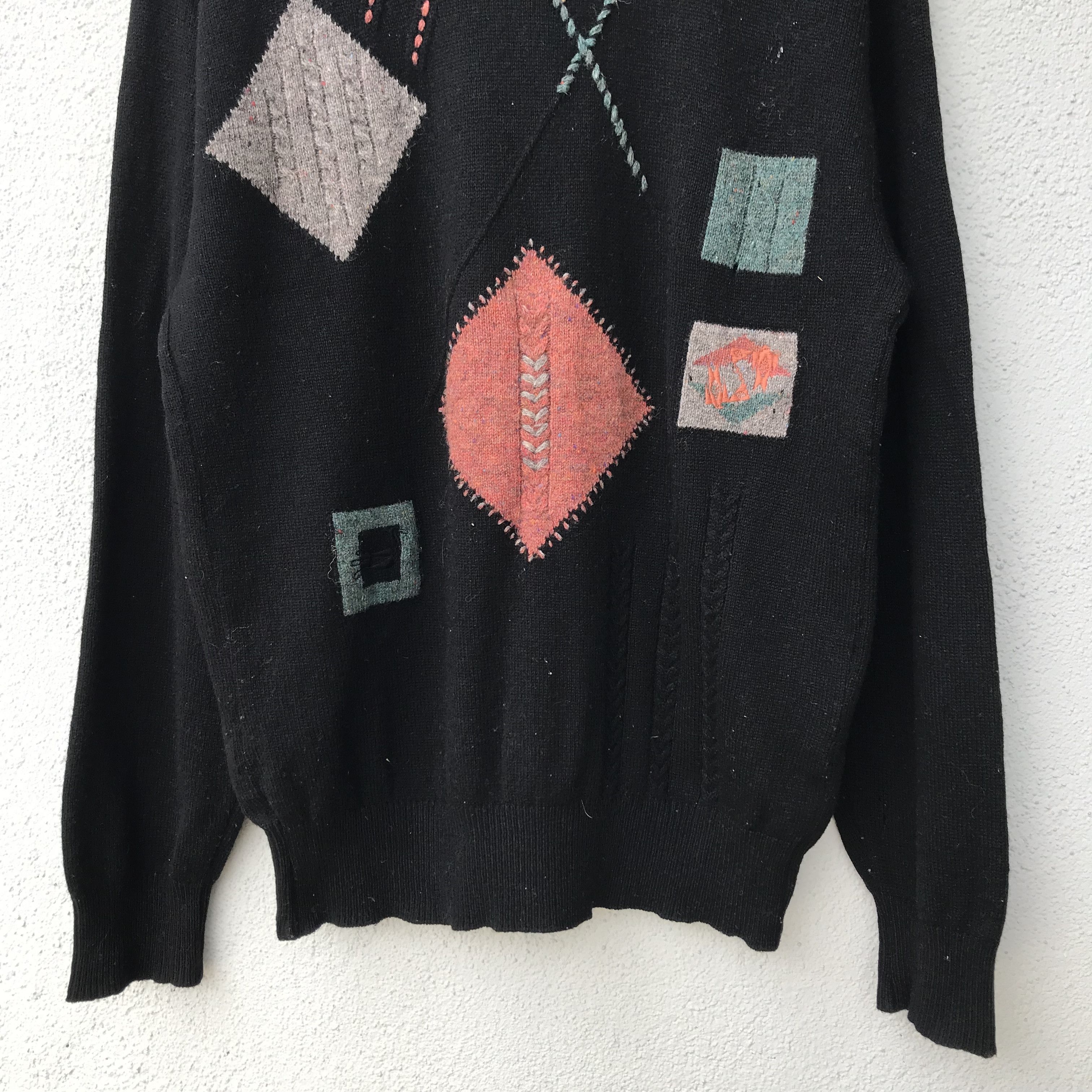 Japanese Brand Vintage MonsieurParis Knitwear Jumper Sweater Patches Style Size US L / EU 52-54 / 3 - 3 Thumbnail