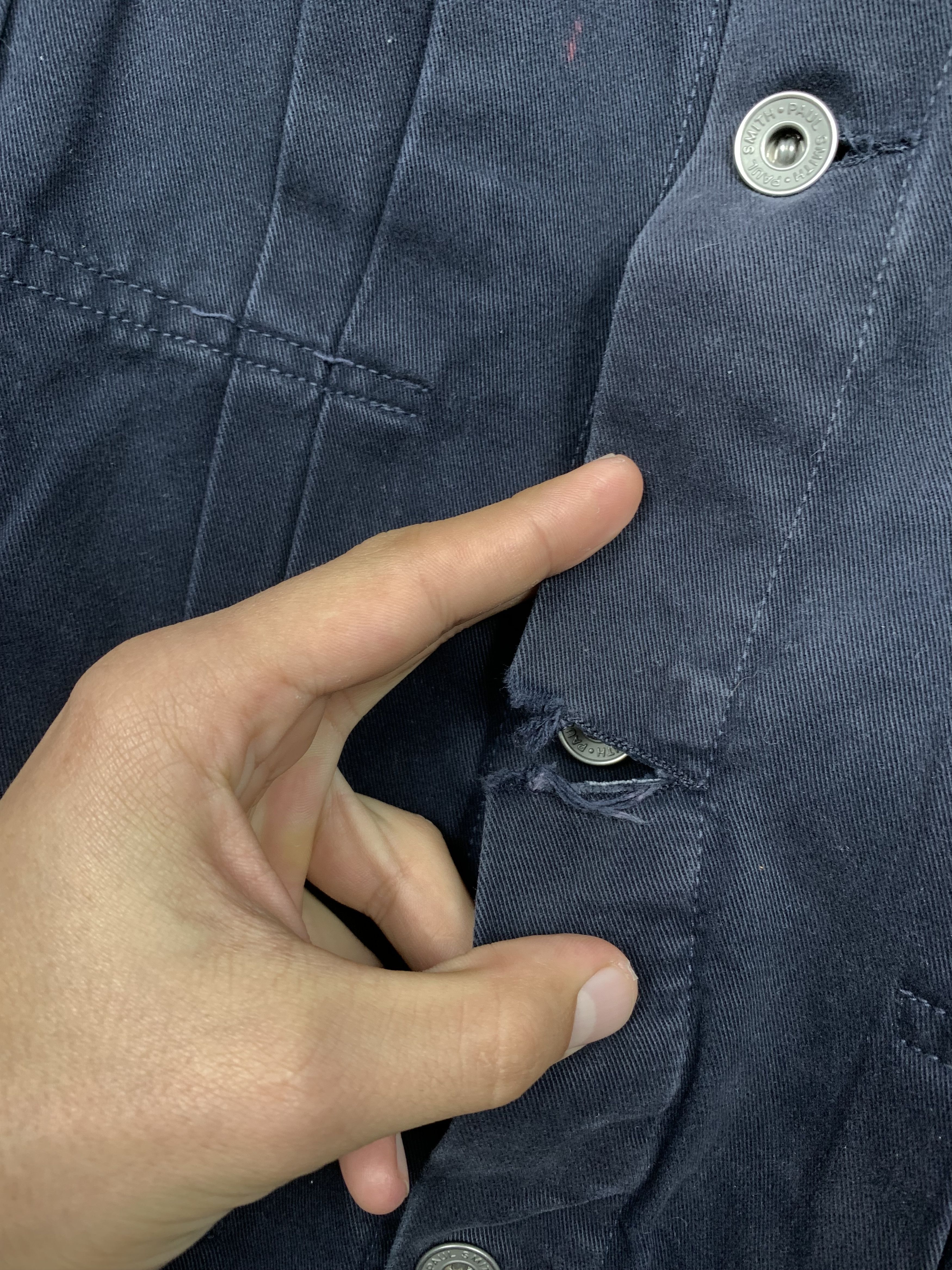 Paul Smith × Vintage Paul Smith London Vintage Mens Denim Jacket Size US M / EU 48-50 / 2 - 4 Thumbnail