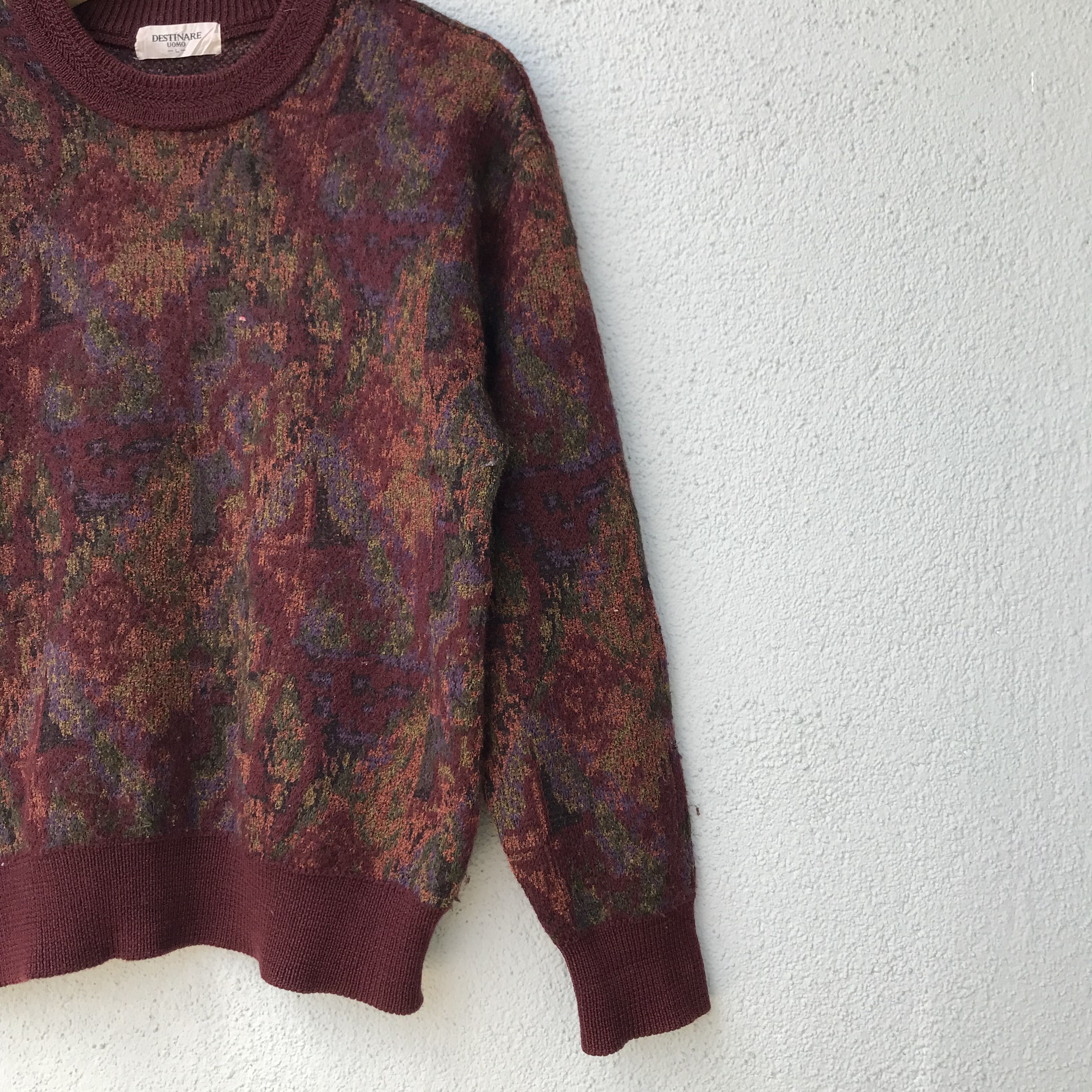 Aran Isles Knitwear Vintage Destinare Pullover Colourful Art Knitwear Sweater Size US M / EU 48-50 / 2 - 5 Thumbnail