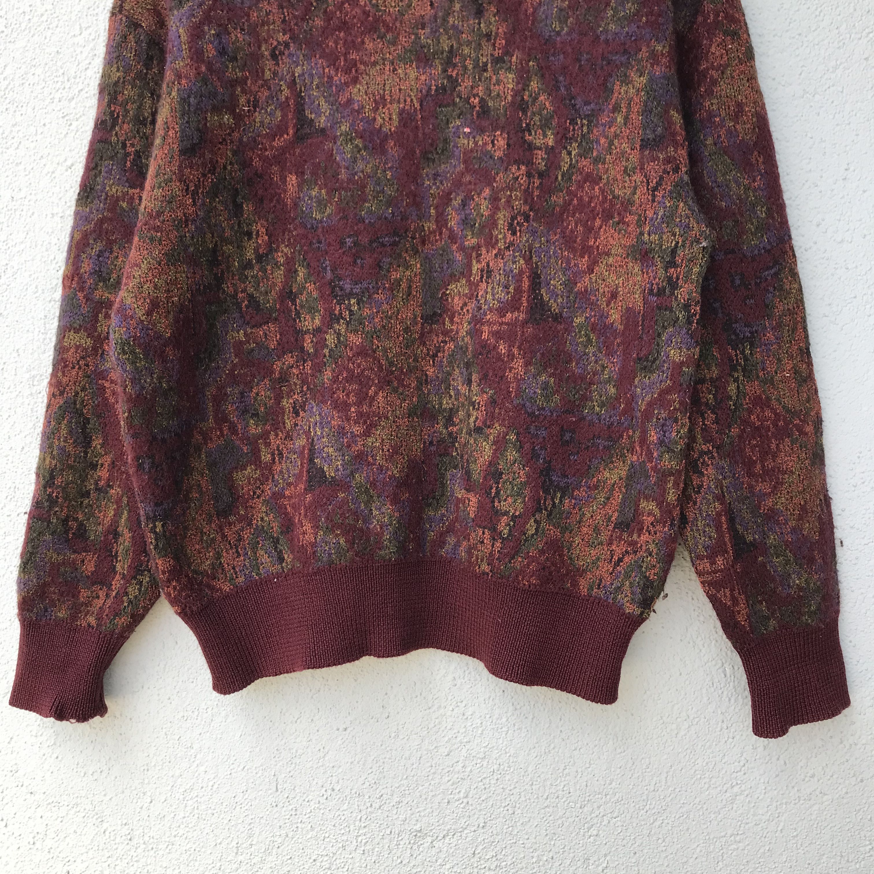 Aran Isles Knitwear Vintage Destinare Pullover Colourful Art Knitwear Sweater Size US M / EU 48-50 / 2 - 3 Thumbnail