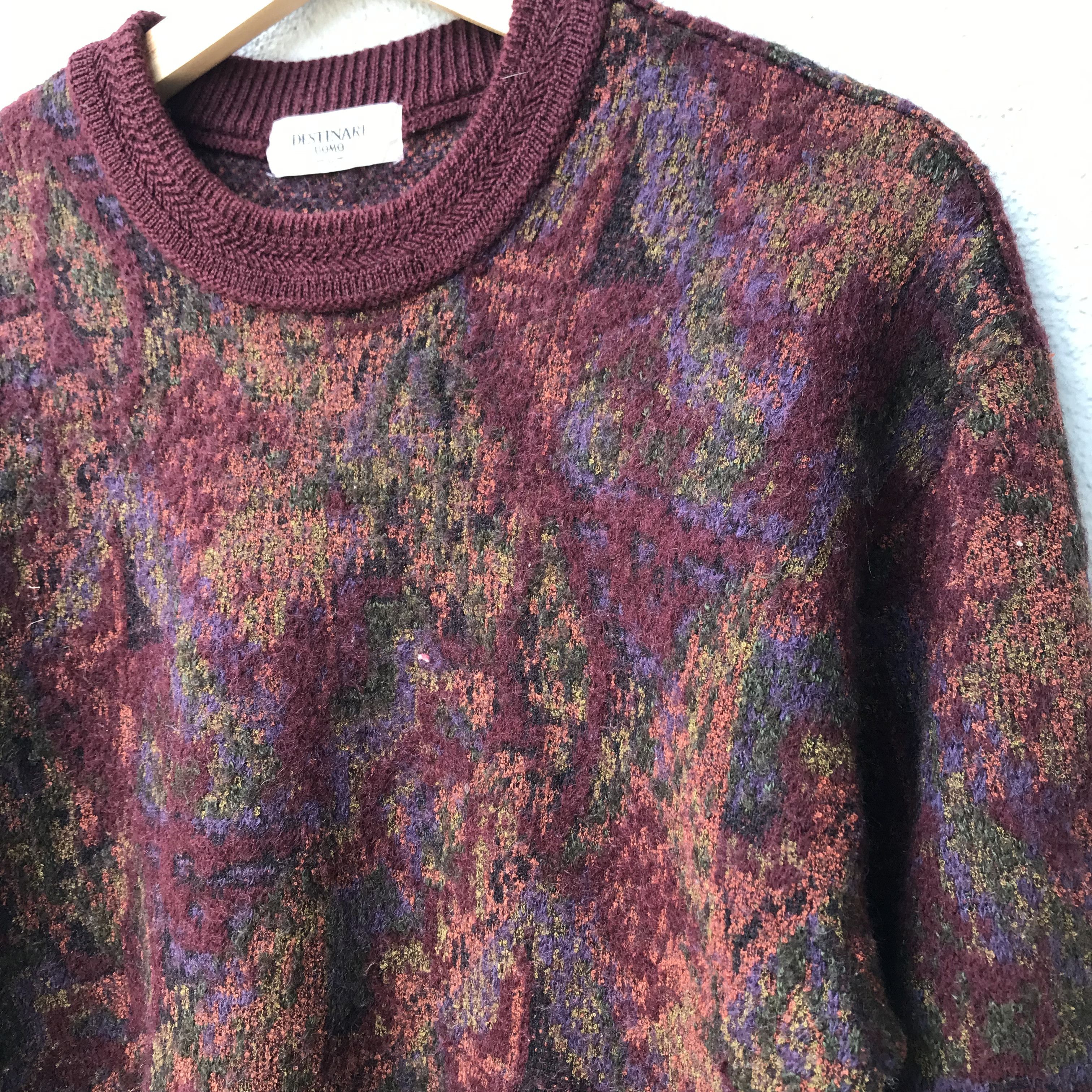 Aran Isles Knitwear Vintage Destinare Pullover Colourful Art Knitwear Sweater Size US M / EU 48-50 / 2 - 11 Thumbnail