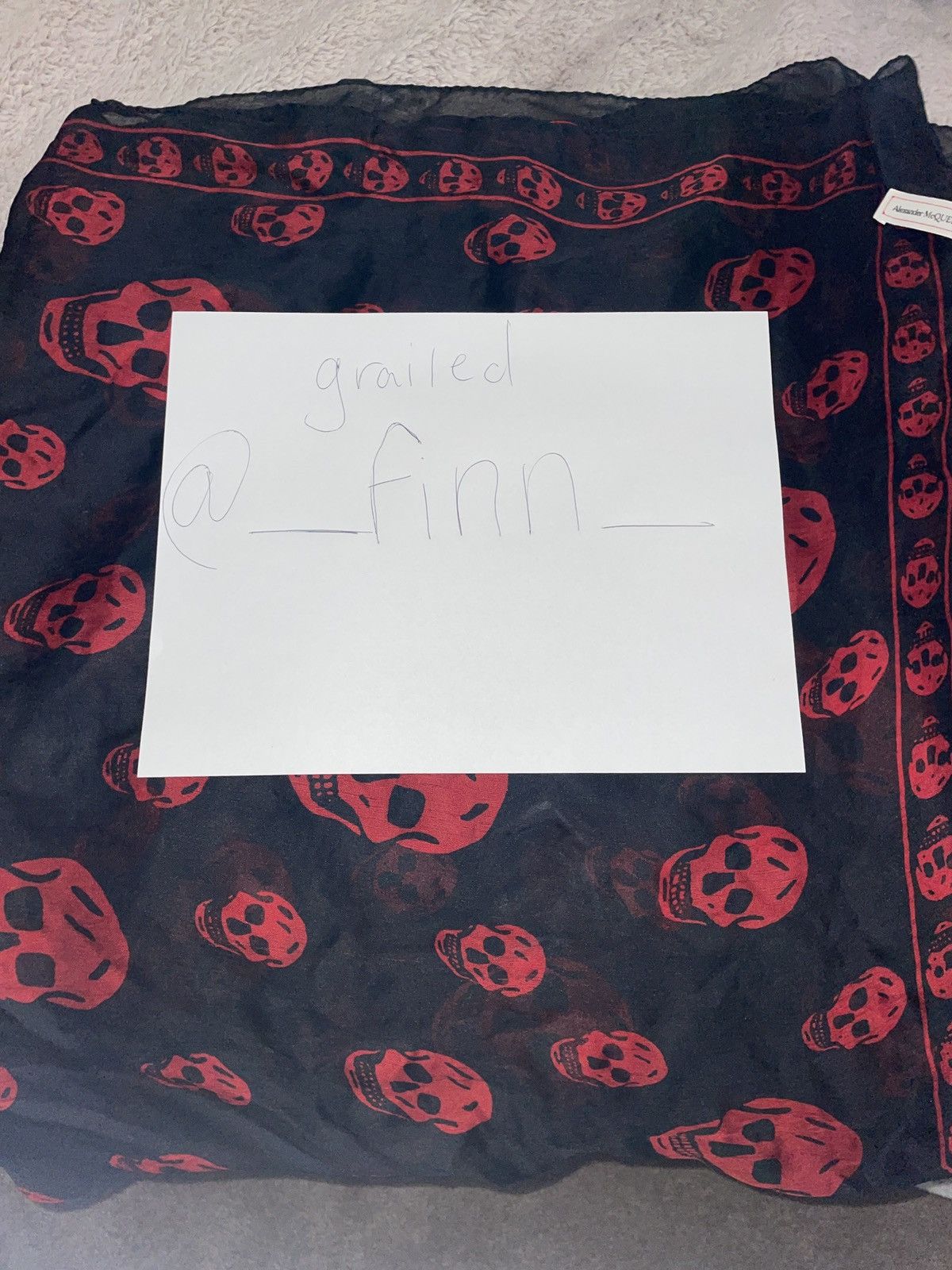 Alexander McQueen Alexander McQueen Skull Scarf Size ONE SIZE - 1 Thumbnail
