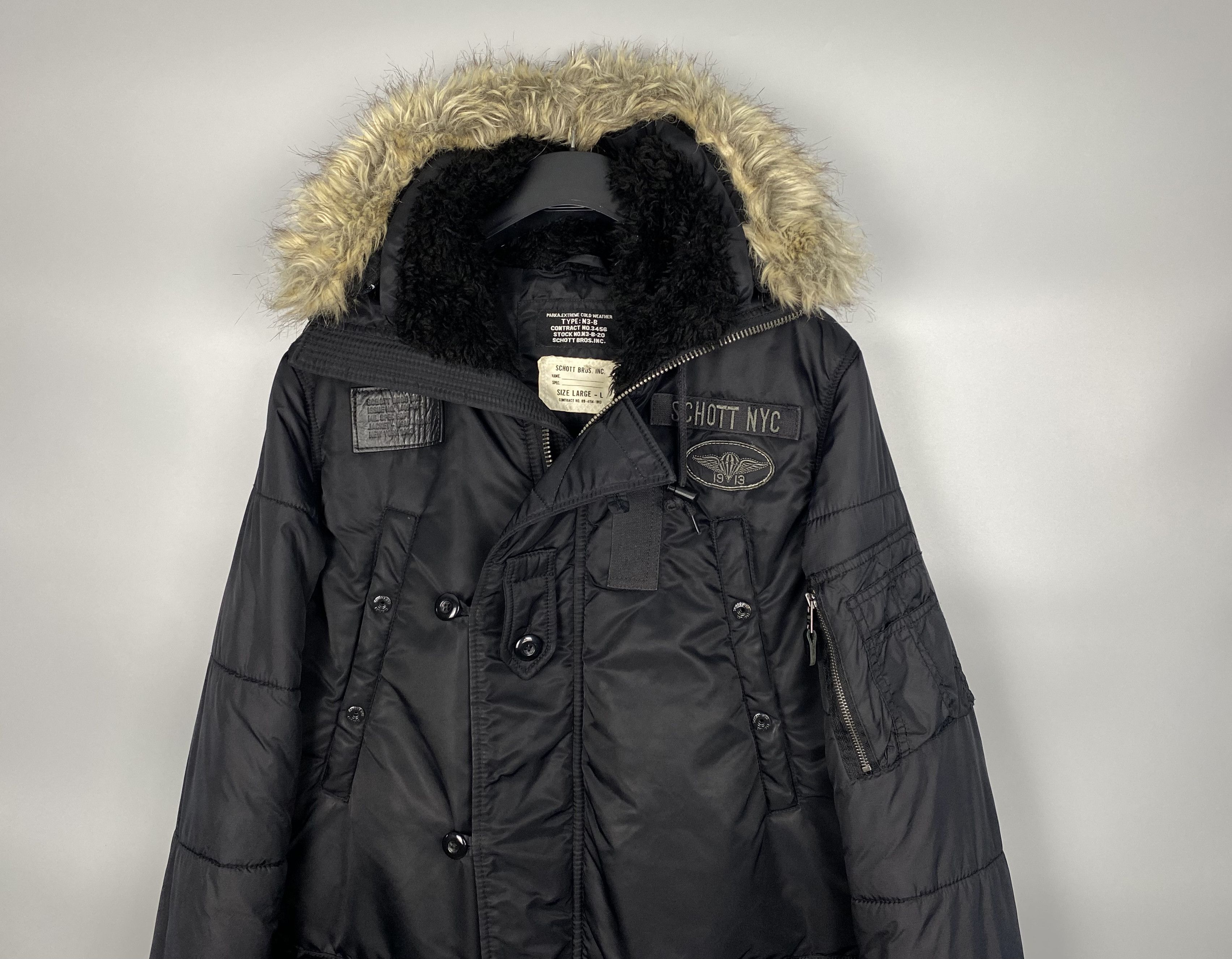 Schott Schott NYC Vintage N3B Extreme Weather Cold Military Parka Size US L / EU 52-54 / 3 - 4 Thumbnail