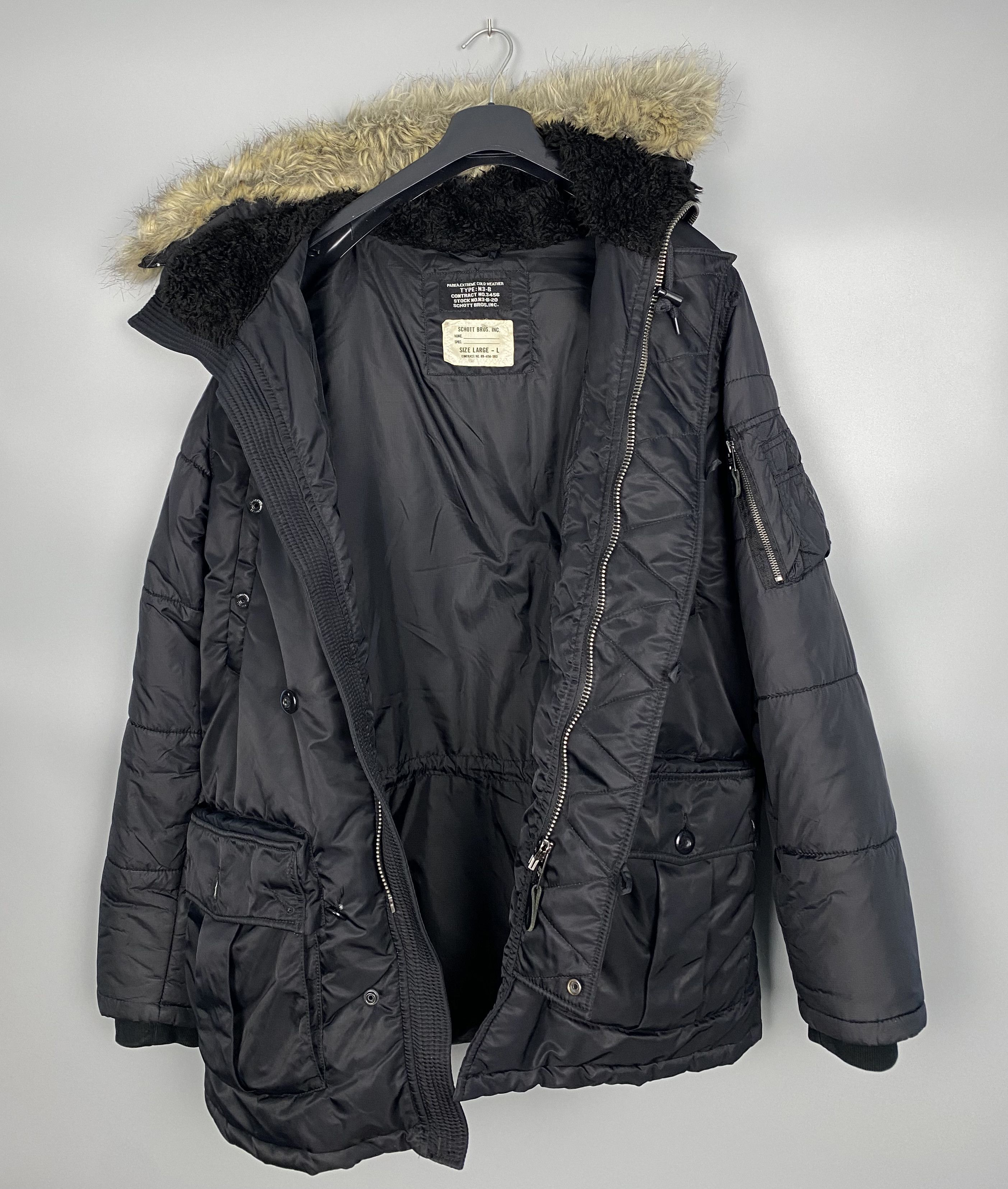 Schott Schott NYC Vintage N3B Extreme Weather Cold Military Parka Size US L / EU 52-54 / 3 - 13 Thumbnail