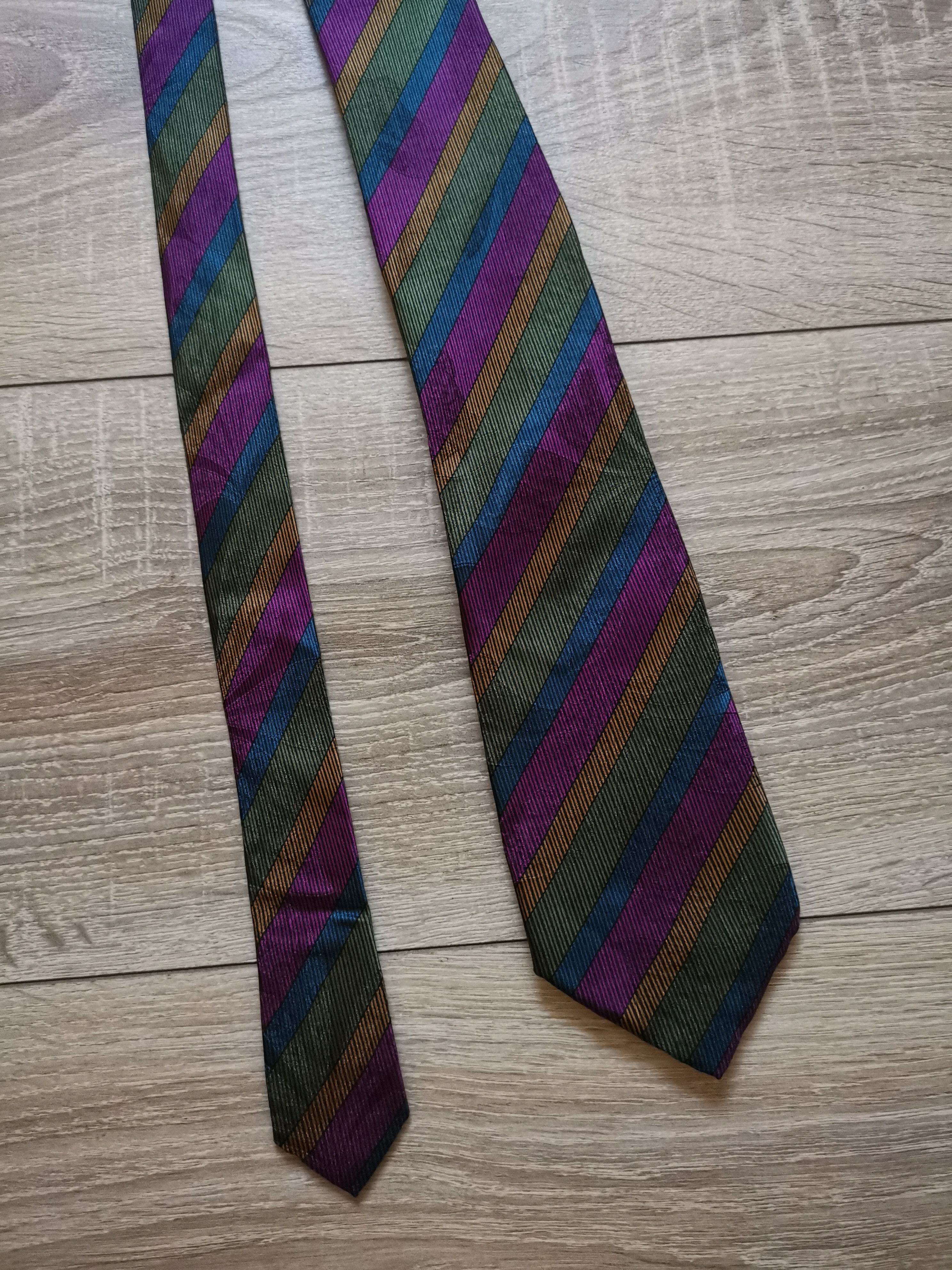 Stefano Ricci Vintage Stefano ricci striped Abstract Classic Silk Tie Size ONE SIZE - 1 Thumbnail