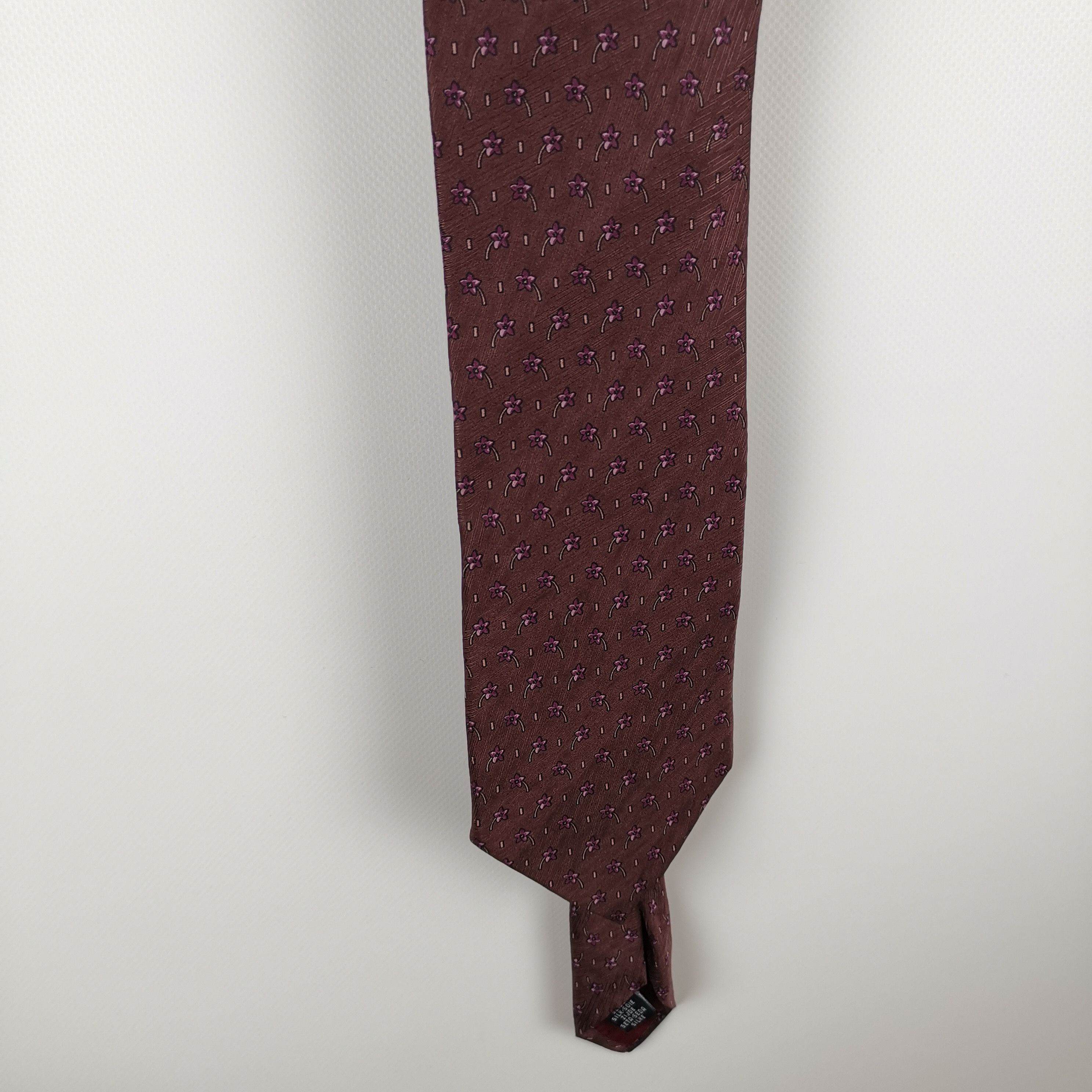 Lanvin Lanvin Paris flower print luxury silk tie Size ONE SIZE - 1 Thumbnail