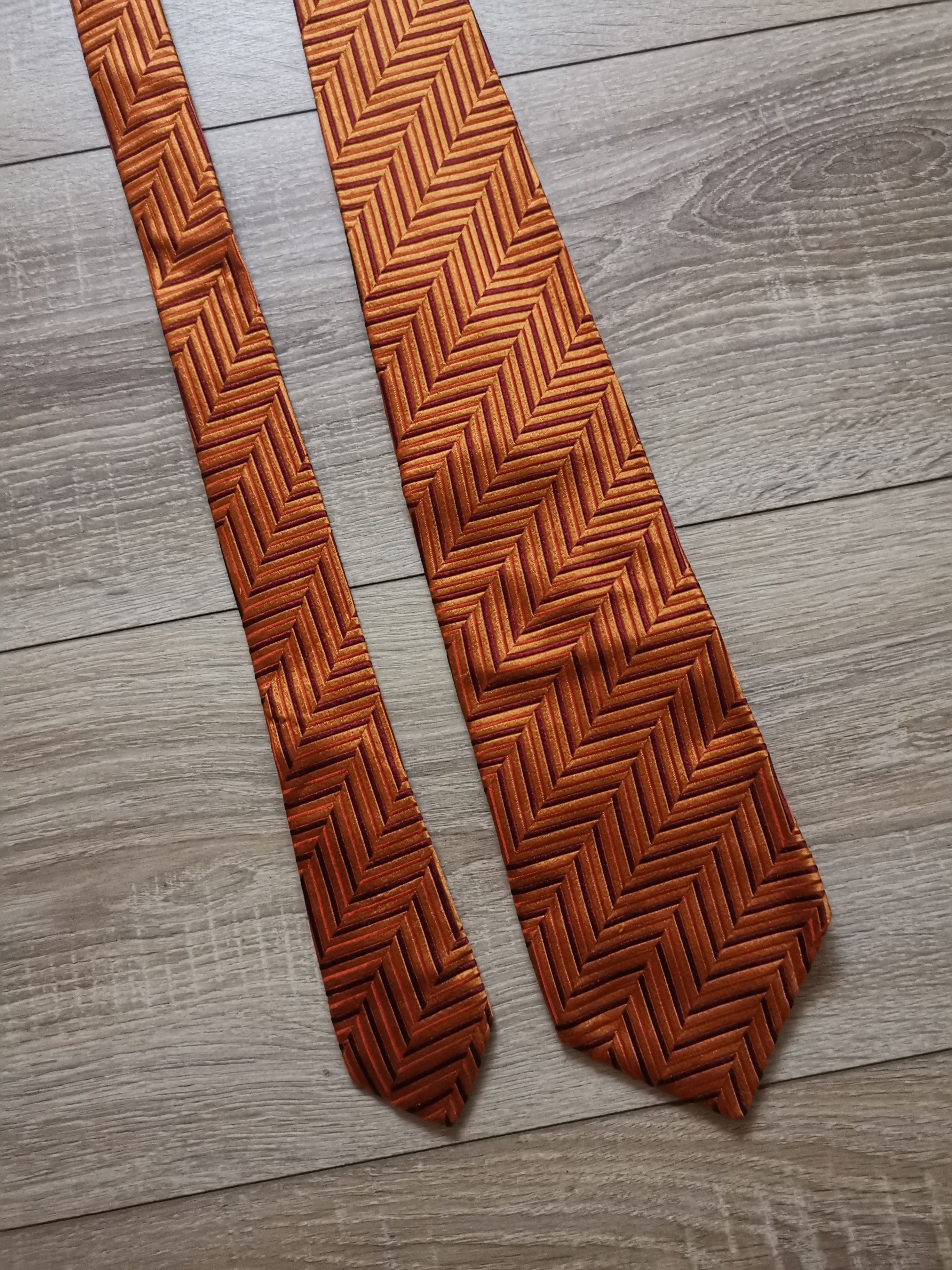 Corneliani Corneliani cravatte luxury silk orange tie Size ONE SIZE - 1 Thumbnail
