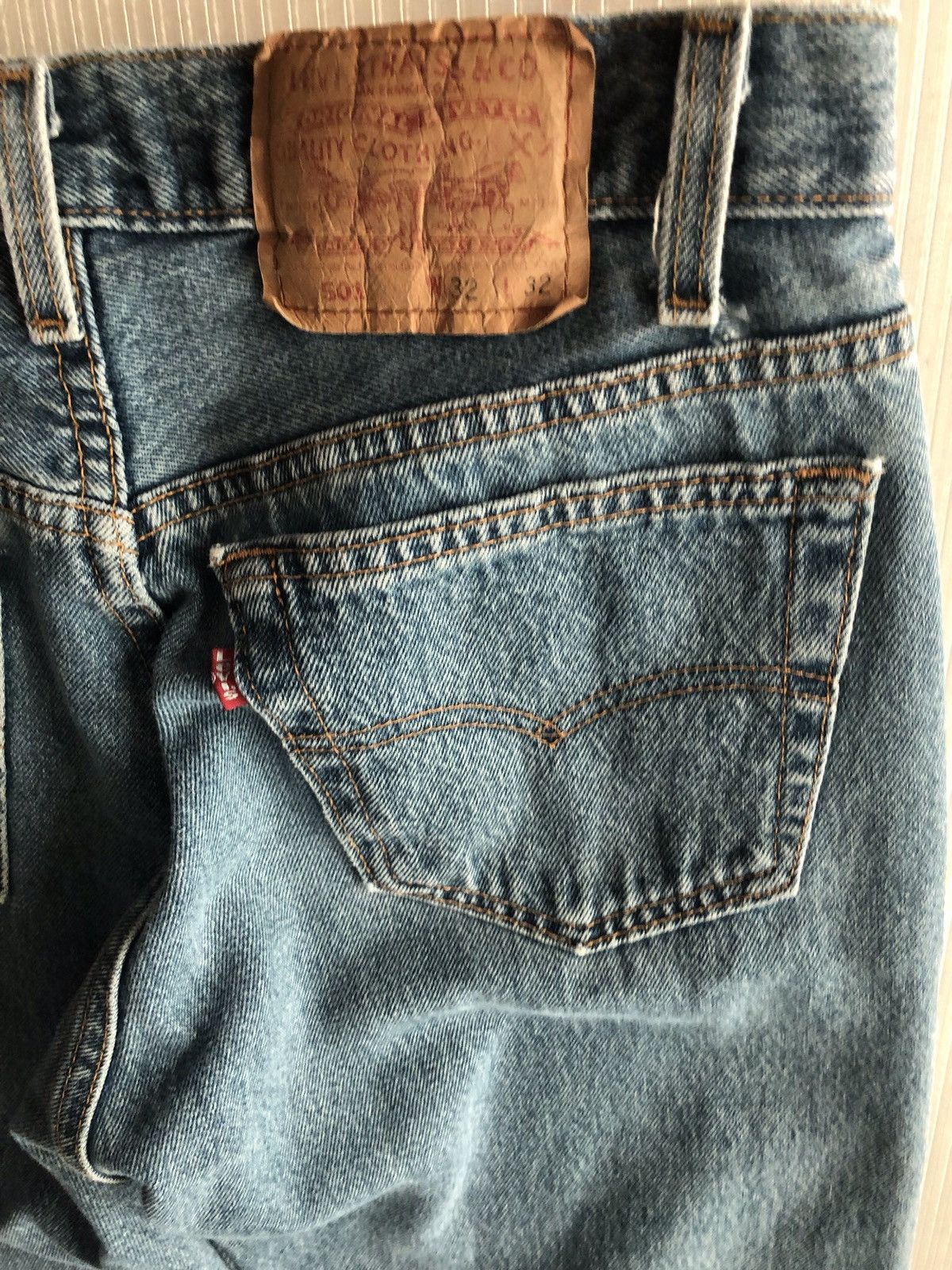 Levi's LEVIS 🇺🇸 STONEWASH 501 XX RED TAG 522 VINTAGE 90s 32 x 32 VGC Size US 32 / EU 48 - 10 Thumbnail