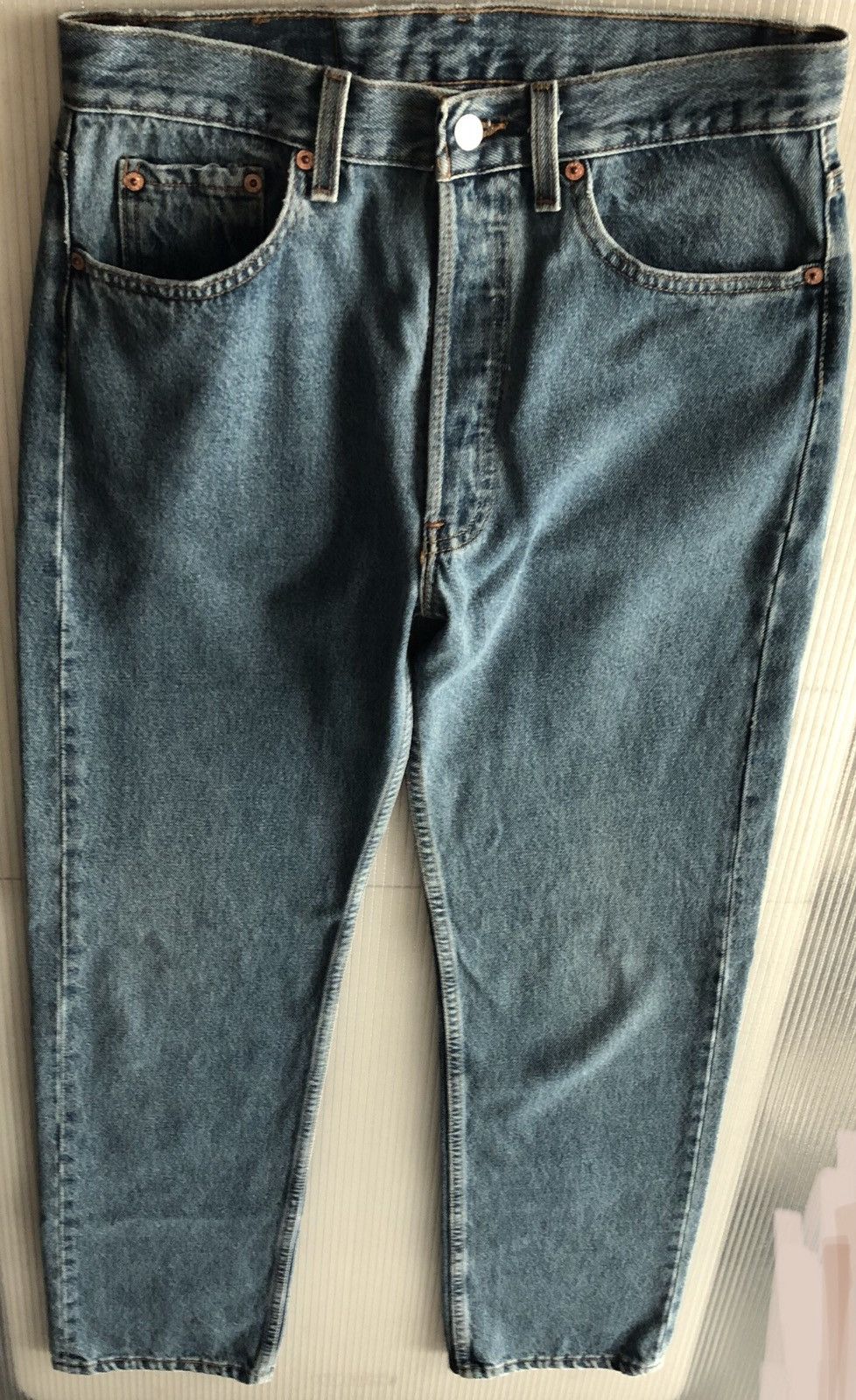 Levi's LEVIS 🇺🇸 STONEWASH 501 XX RED TAG 522 VINTAGE 90s 32 x 32 VGC Size US 32 / EU 48 - 14 Thumbnail