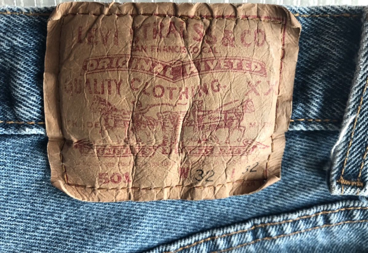 Levi's LEVIS 🇺🇸 STONEWASH 501 XX RED TAG 522 VINTAGE 90s 32 x 32 VGC Size US 32 / EU 48 - 3 Thumbnail
