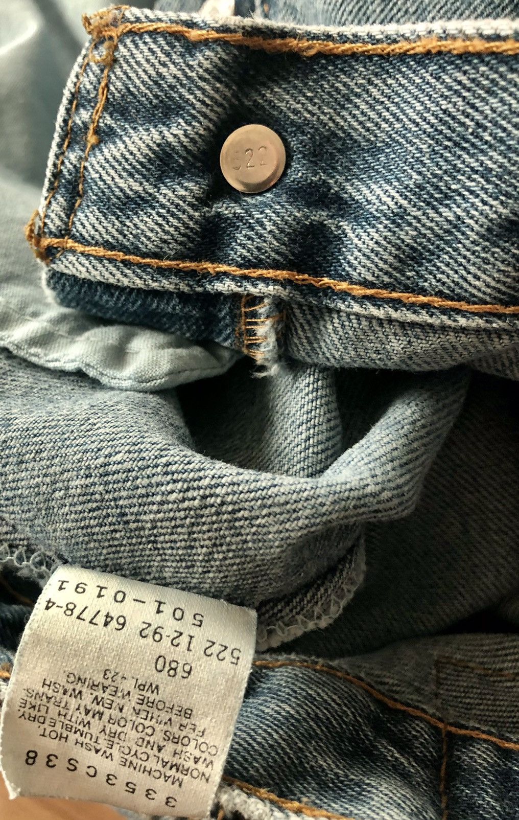 Levi's LEVIS 🇺🇸 STONEWASH 501 XX RED TAG 522 VINTAGE 90s 32 x 32 VGC Size US 32 / EU 48 - 7 Thumbnail