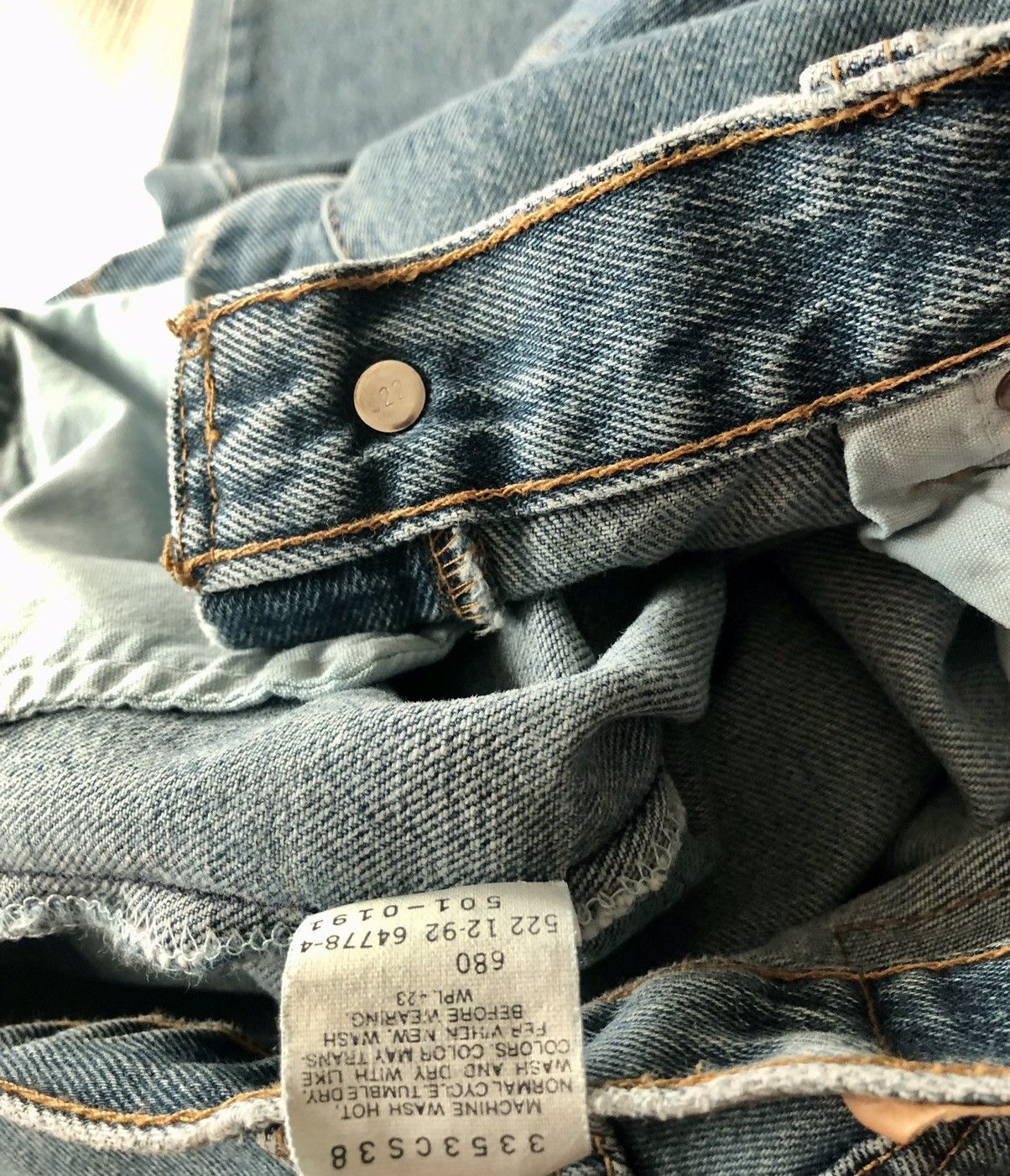 Levi's LEVIS 🇺🇸 STONEWASH 501 XX RED TAG 522 VINTAGE 90s 32 x 32 VGC Size US 32 / EU 48 - 11 Thumbnail