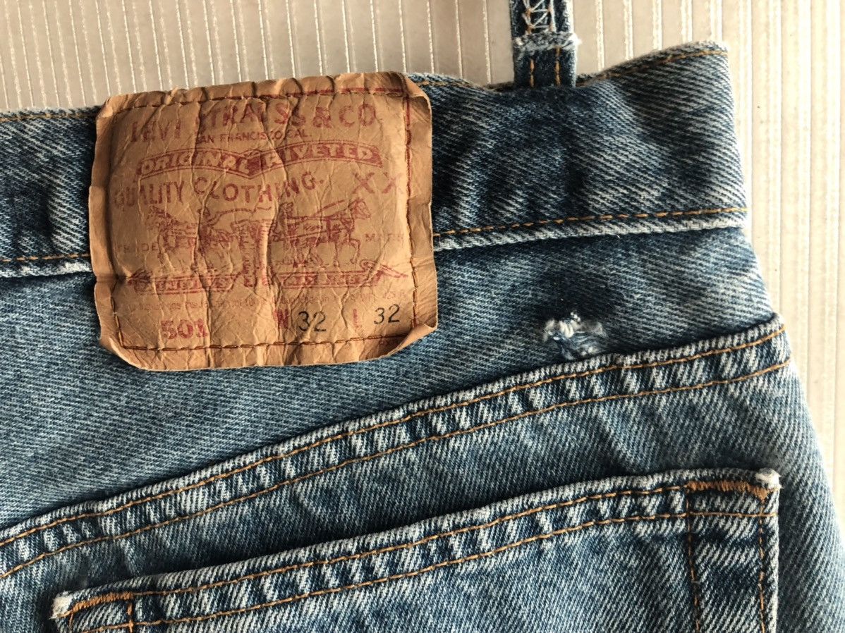 Levi's LEVIS 🇺🇸 STONEWASH 501 XX RED TAG 522 VINTAGE 90s 32 x 32 VGC Size US 32 / EU 48 - 12 Thumbnail