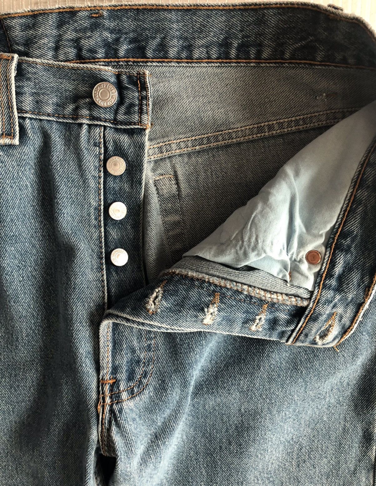 Levi's LEVIS 🇺🇸 STONEWASH 501 XX RED TAG 522 VINTAGE 90s 32 x 32 VGC Size US 32 / EU 48 - 6 Thumbnail