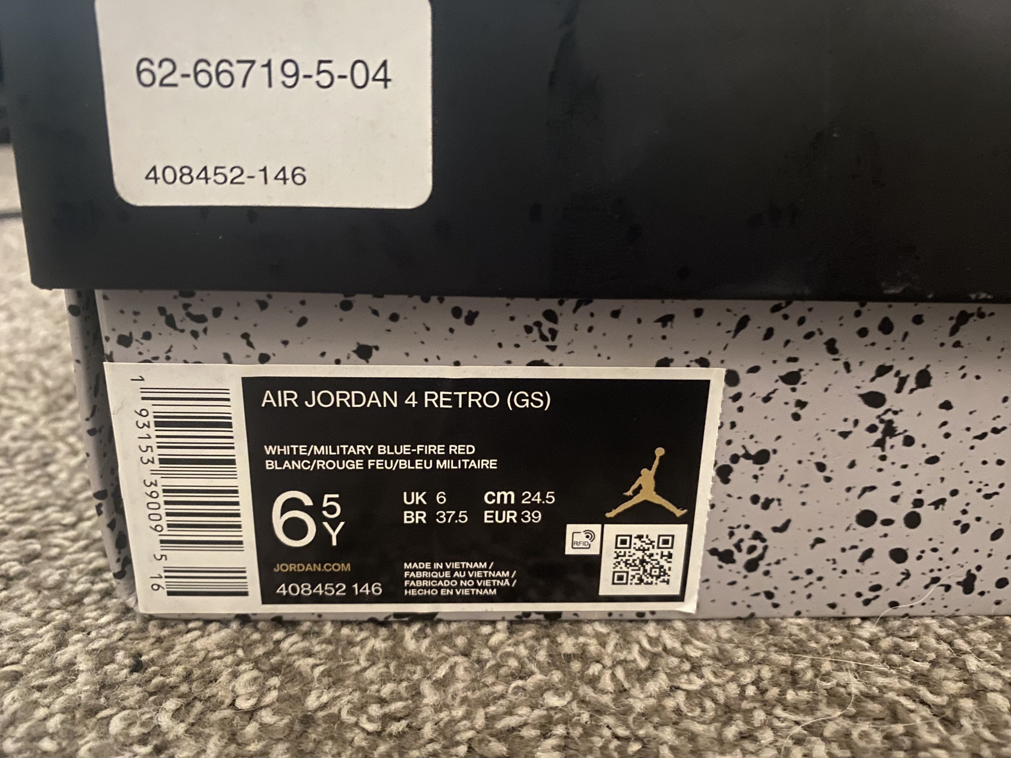 Jordan Brand Air Jordan 4 Retro SE GS ‘What the 4’ Size US 6.5 / EU 39-40 - 7 Thumbnail