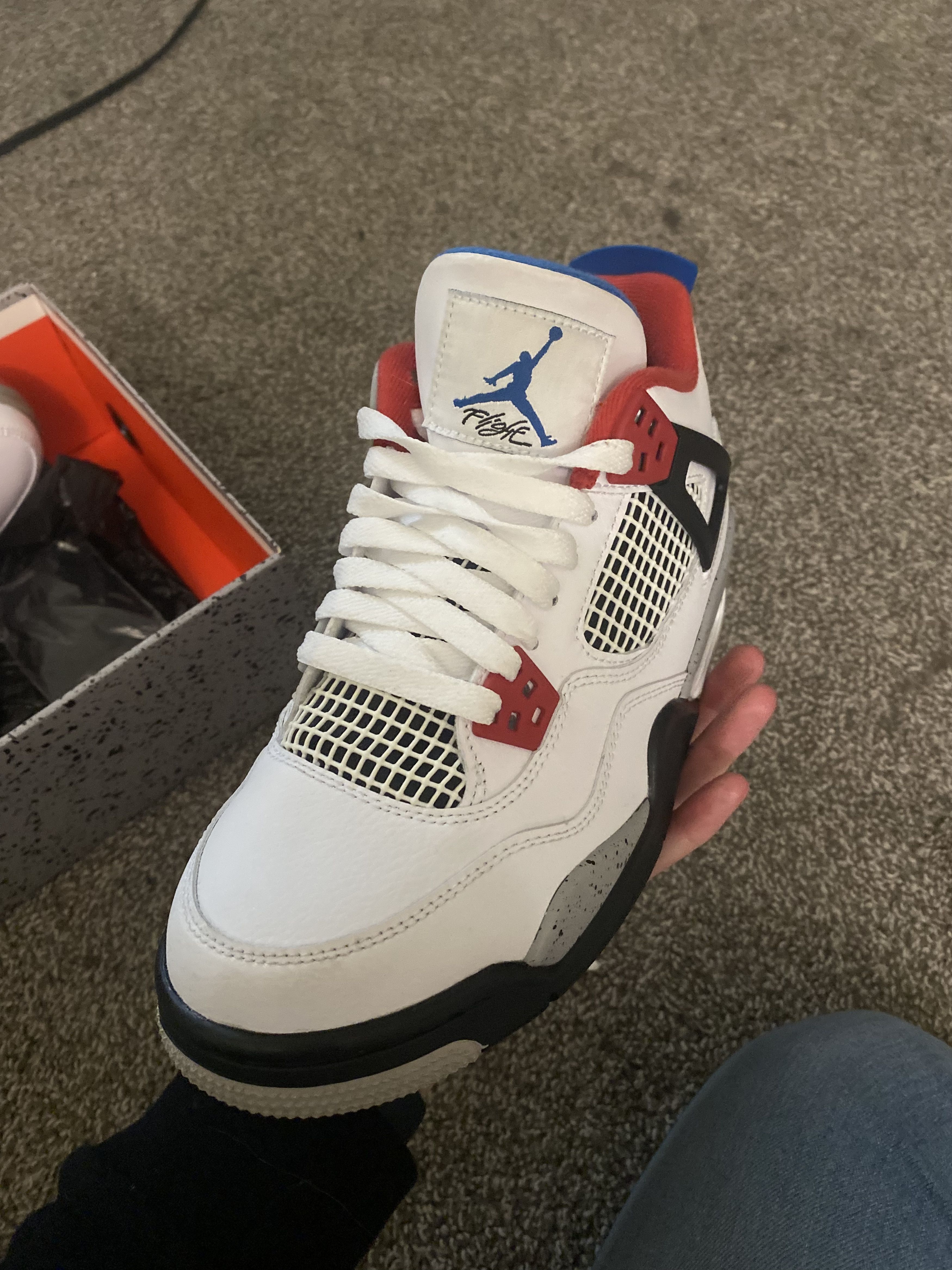 Jordan Brand Air Jordan 4 Retro SE GS ‘What the 4’ Size US 6.5 / EU 39-40 - 2 Thumbnail
